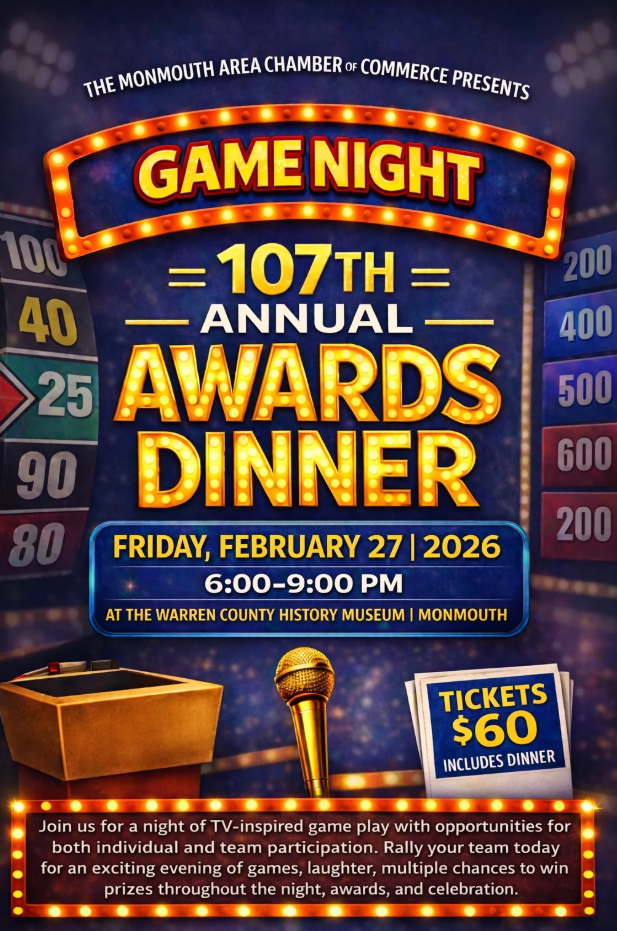 Monmouth Area Chamber of Commerce Hosts its 107th Annual Awards Dinner