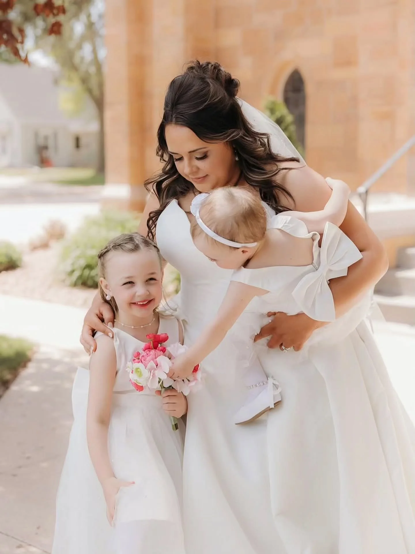 Another moment for Gabby and Jordan's Wedding Day 🤍

Imagine the joy in these little girls' hearts, getting to watch their Mommy and Daddy get married, surrounded by family in celebration. 🥹 And the dressing up is an extra perk too!

Congratulation