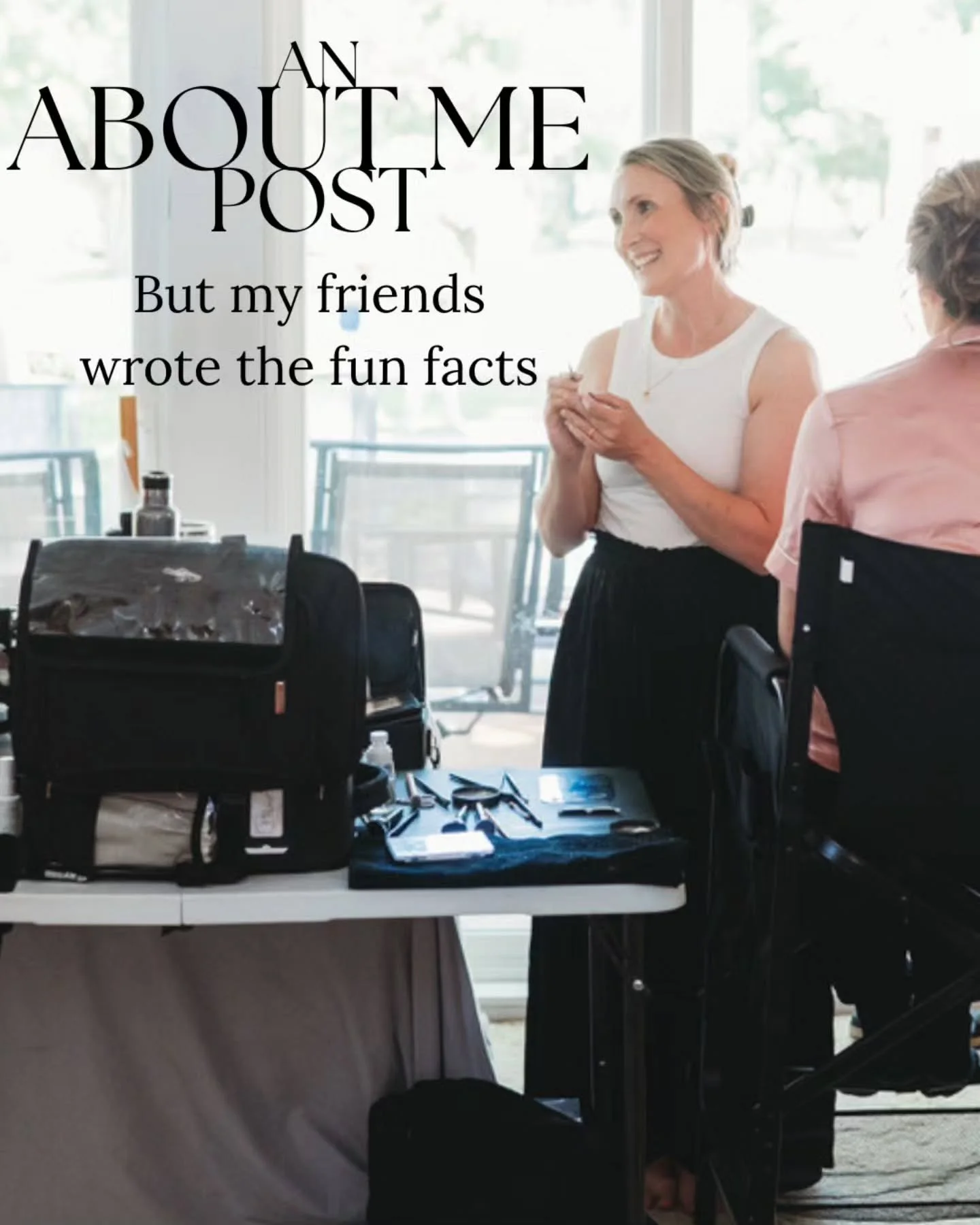 An About Me post, but my best friends wrote the fun facts...

If you're new here, hi!! I'm so glad you're here! I'm Nicky, mom of 4, farm wife, makeup artist, licensed mental health therapist, Millenial, serial learner of new skills, DIY-er and proje