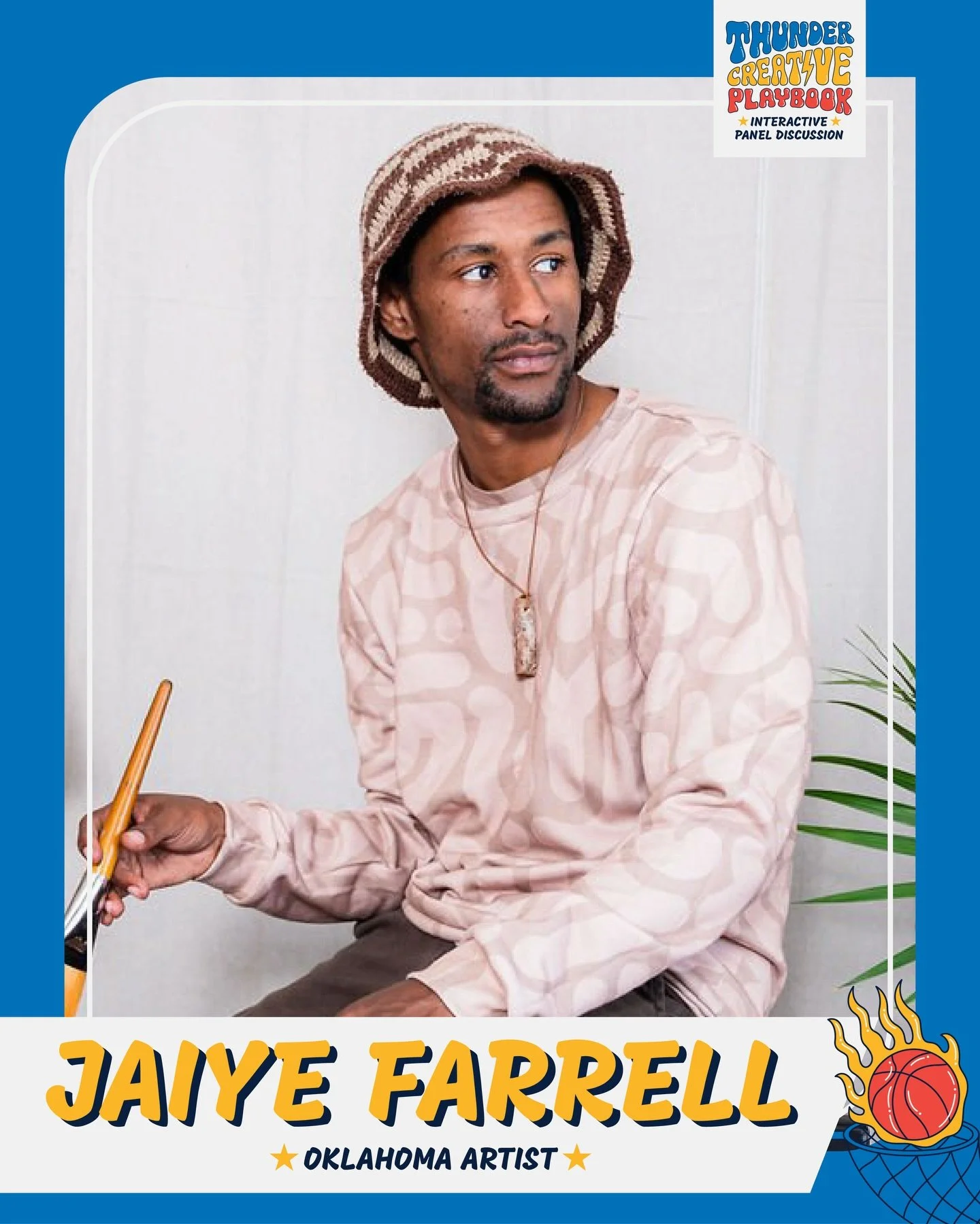 Not all patterns are meant to blend in 👀

Jaiye Farrell ⭐️
Oklahoma-based artist.
Through rhythm, movement, and abstract form, Jaiye creates work that transforms surfaces into something alive, pulling from both ancient inspiration and modern design.