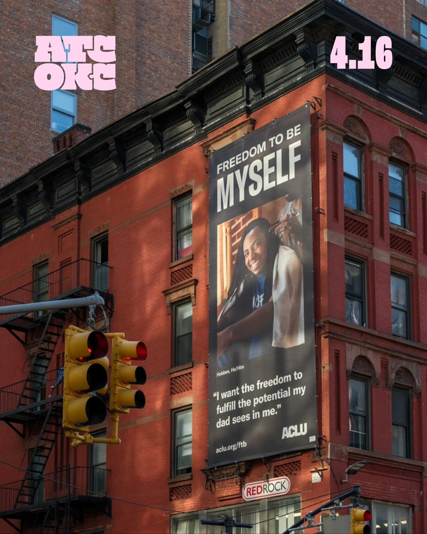 Robyn Kanner&rsquo;s work on the ACLU&rsquo;s Freedom To Be campaign shows up where people live&mdash;bringing visibility, dignity, and advocacy into public space.

This is design that meets people where they are.

Join us in ONE WEEK! 
🎟️ Limited t