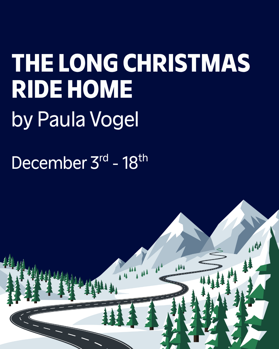 Past, present and future collide on a snowy Christmas Eve for a troubled family of five. Humorous and heart-wrenching, this beautifully written proves that magic can be found in the simplest breaths of life. This play is a fusion of a one-act and Bun