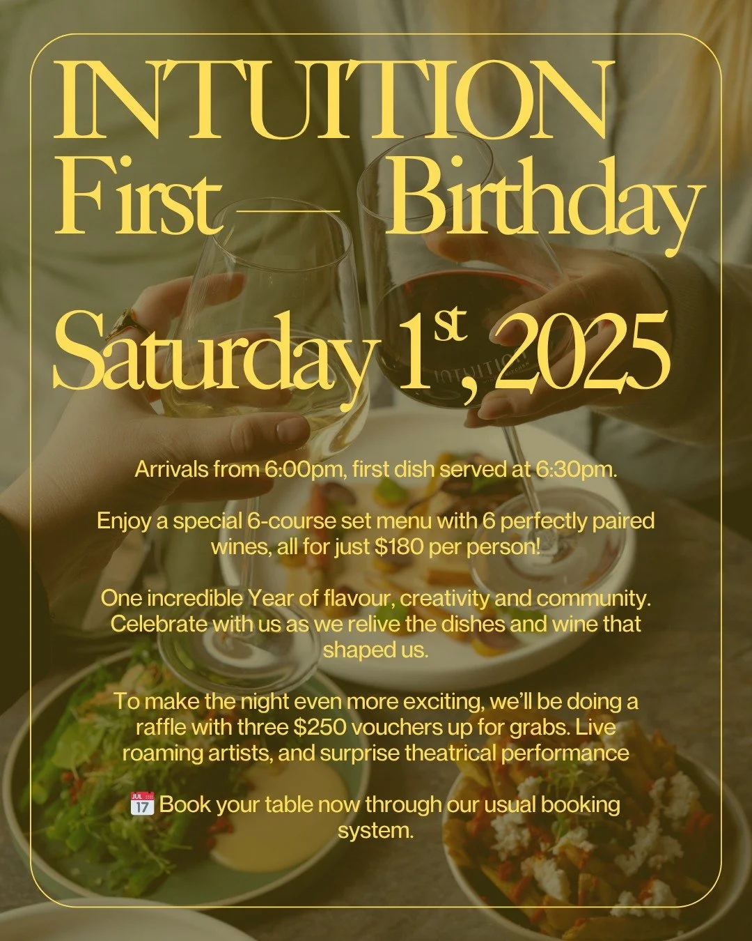 Can't wait to see you all to celebrate our first birthday!