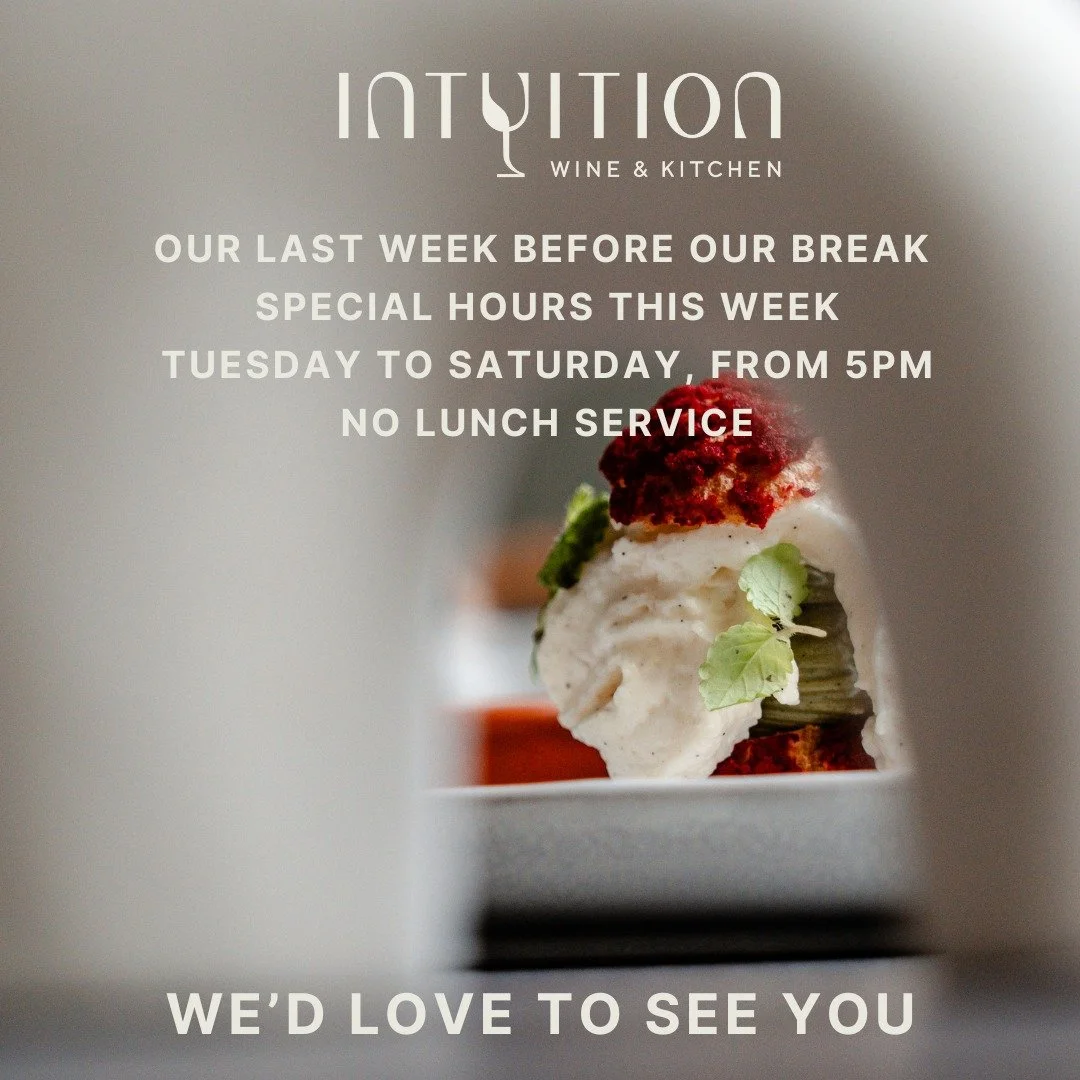 Last week before our break
No lunch service &mdash; dinner only from 5pm
Tuesday to Saturday

It&rsquo;s your last chance to enjoy some of your favourite dishes before they make way for new ones when we return on 3rd of February