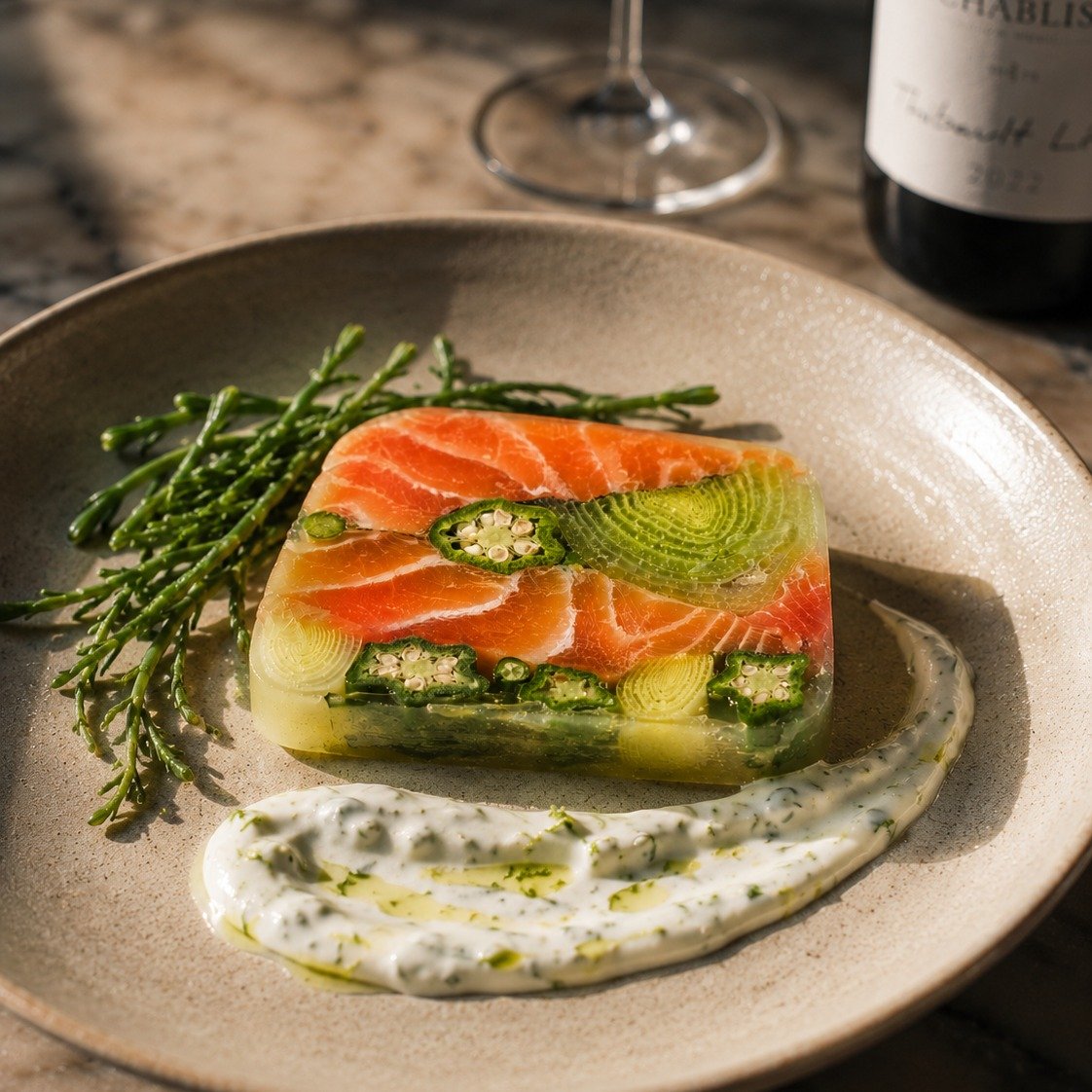 ESCAPE MENU
New Every Forthnight !

Start your experience with our imported French rustic baguette, served warm with house butter &mdash; the perfect beginning to the table.

Then move into a beautifully cured salmon gravlax terrine, paired with leek