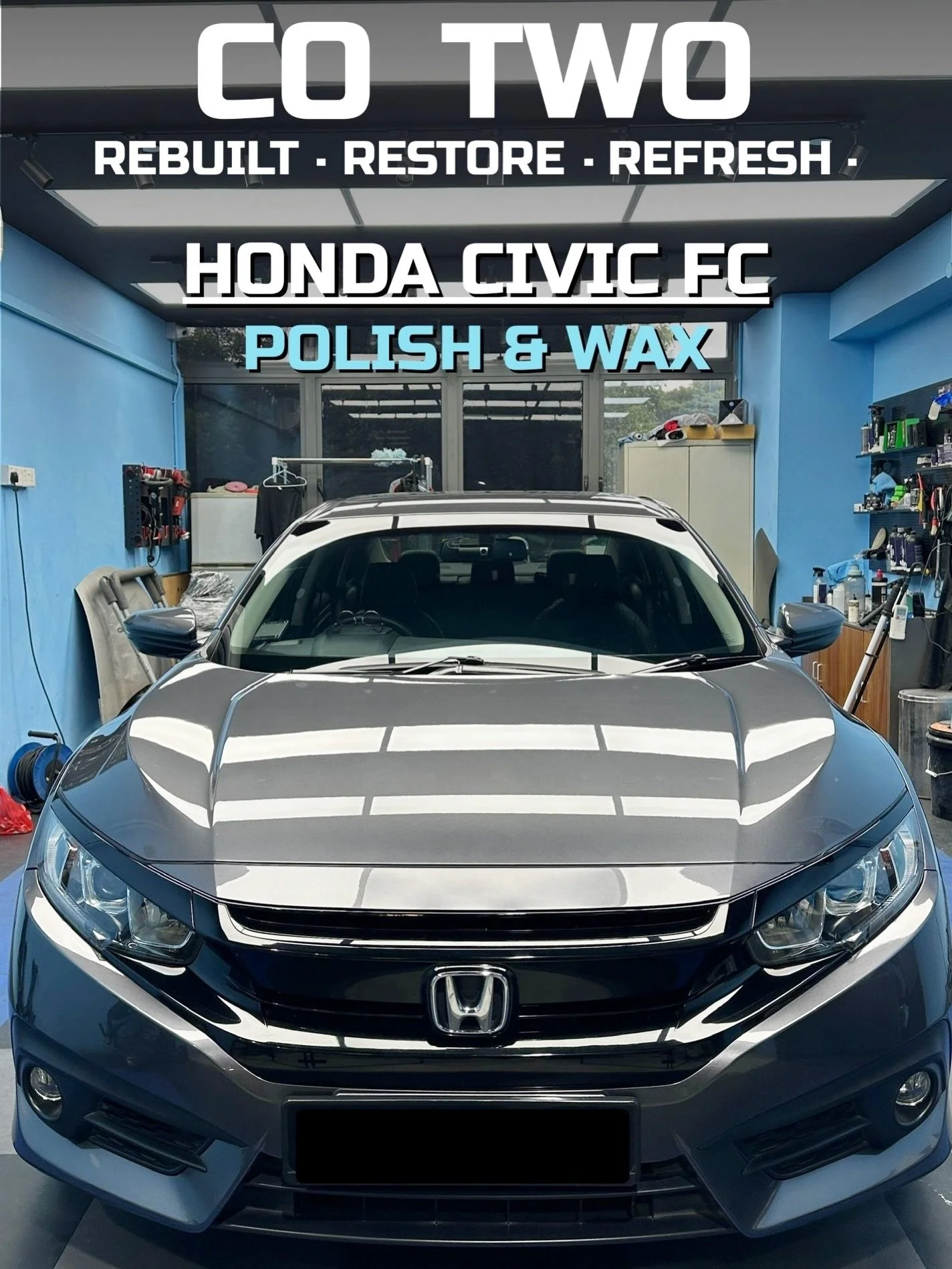 🔥HONDA CIVIC FC - POLISH &amp; WAX🔥

Vehicle issues? We&rsquo;ve got the tools, the team, and the talent to get you back on the road fast! 🚗💨
📲 For Further info or Reservations feel free to contact us.
✅ Rain or shine, we keep your car in line
?