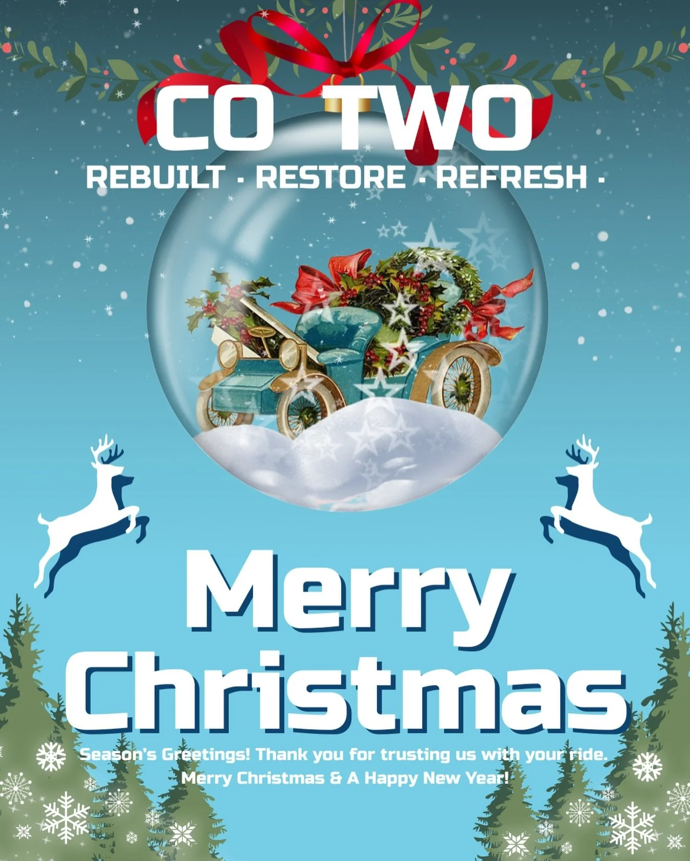 🎄🎉 CO TWO wishes everyone a Merry Christmas! 🎉🎄