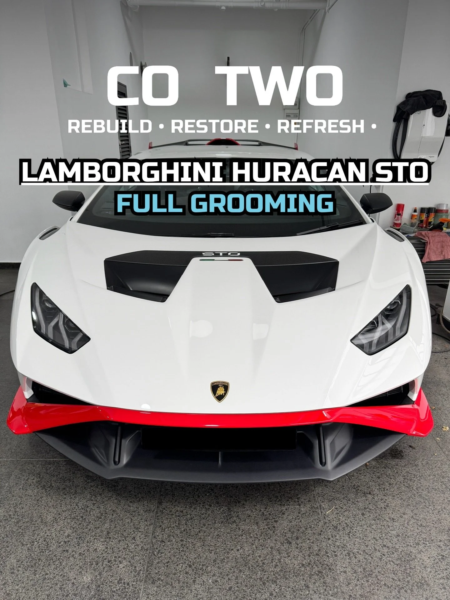 🔥LAMBORGHINI HURACAN STO - FULL GROOMING🔥

From garage to doorstep 🏠➡️🏎️
We brought the full grooming experience straight to our customer&rsquo;s place for this stunning Lamborghini Hurac&aacute;n STO.🫡✨

📲 For Further info or Reservations feel