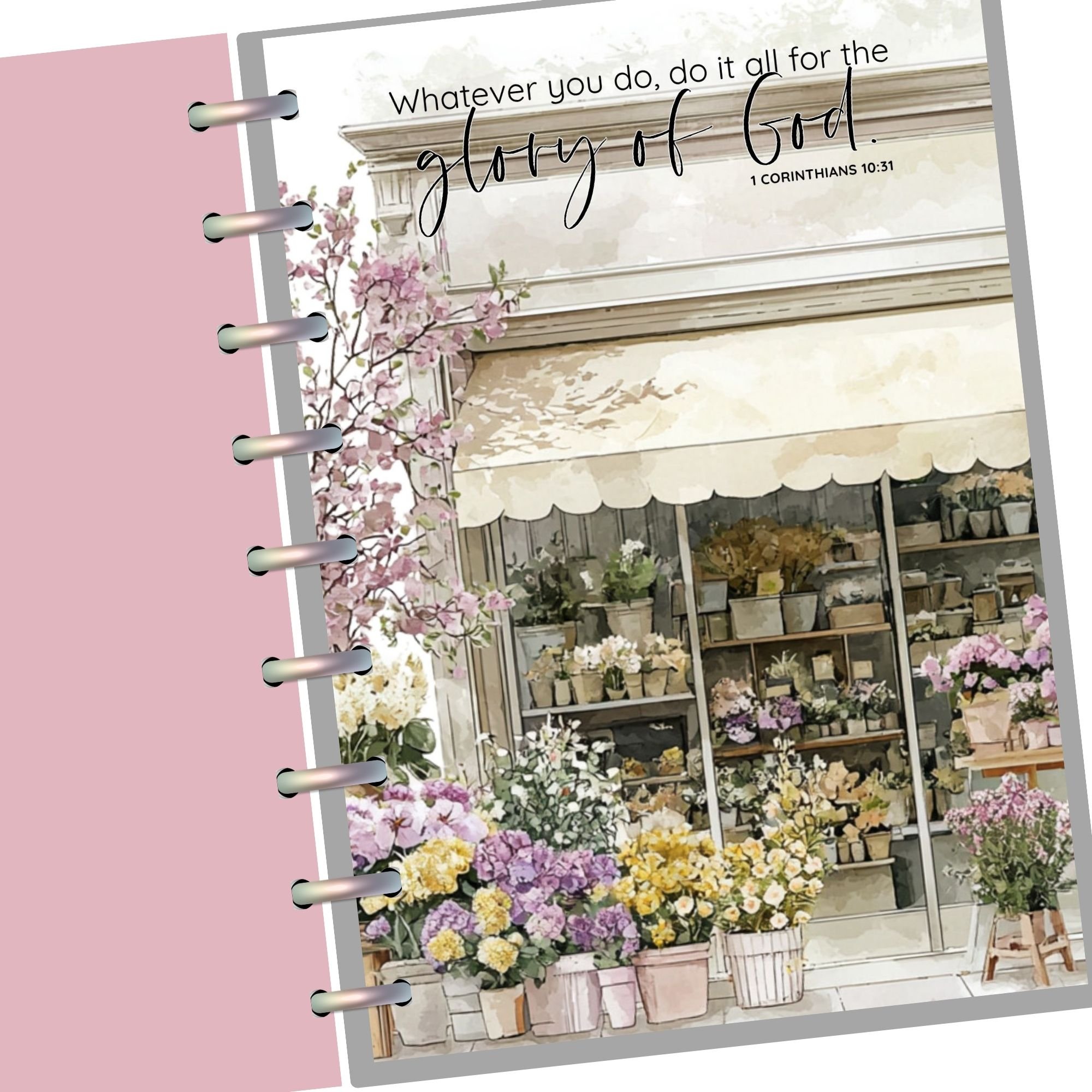 Do It All for the Glory of God Planner Dashboard | 1 Corinthians 10:31