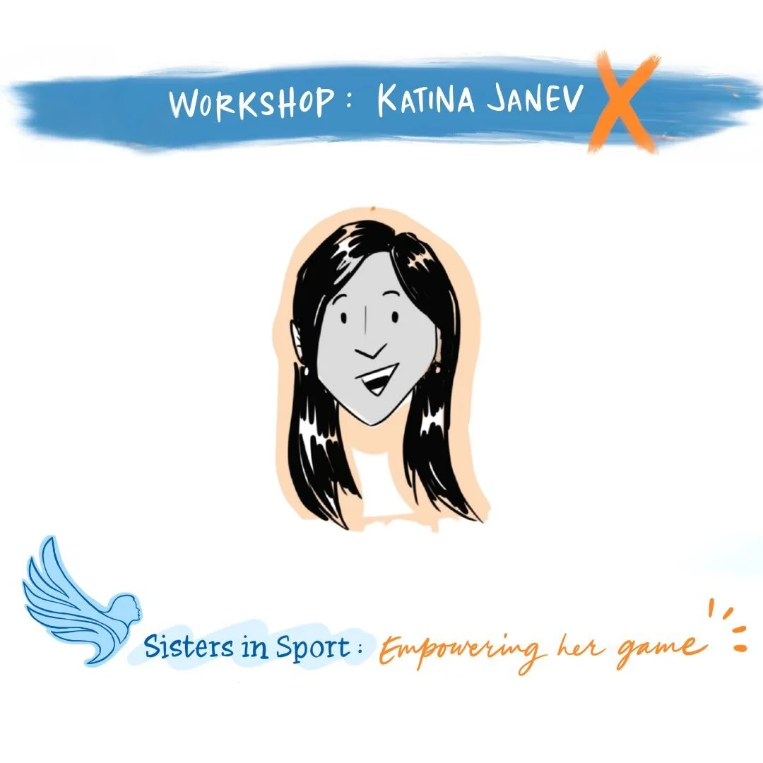 LIVE SKETCH SERIES // Our Sisters in Sport 2025 &ldquo;Make Your Mark&rdquo; Leadership Day continued with an empowering workshop led by Katina Janev, leadership coach and mentor.
Katina guided participants through strategies to lead with confidence 