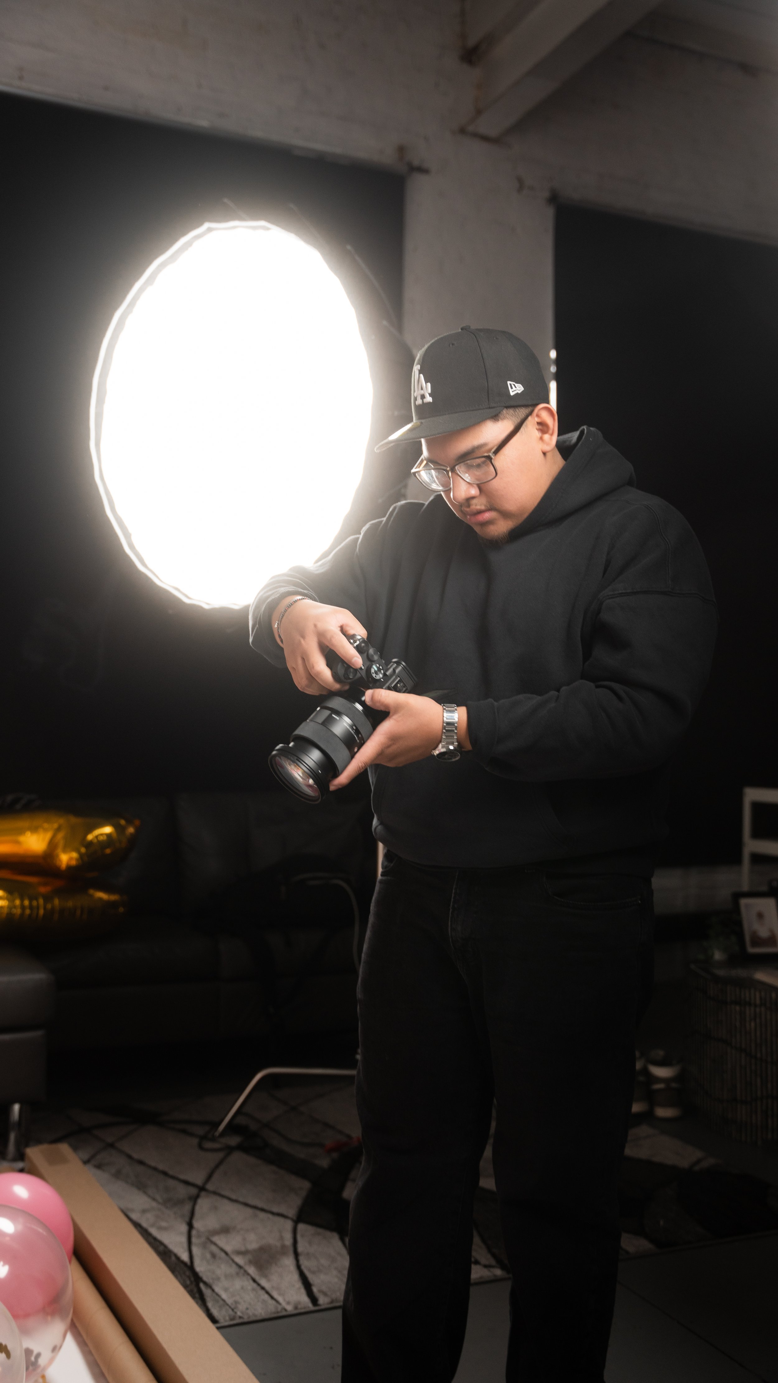 Behind the scenes at a Valois Studios shoot