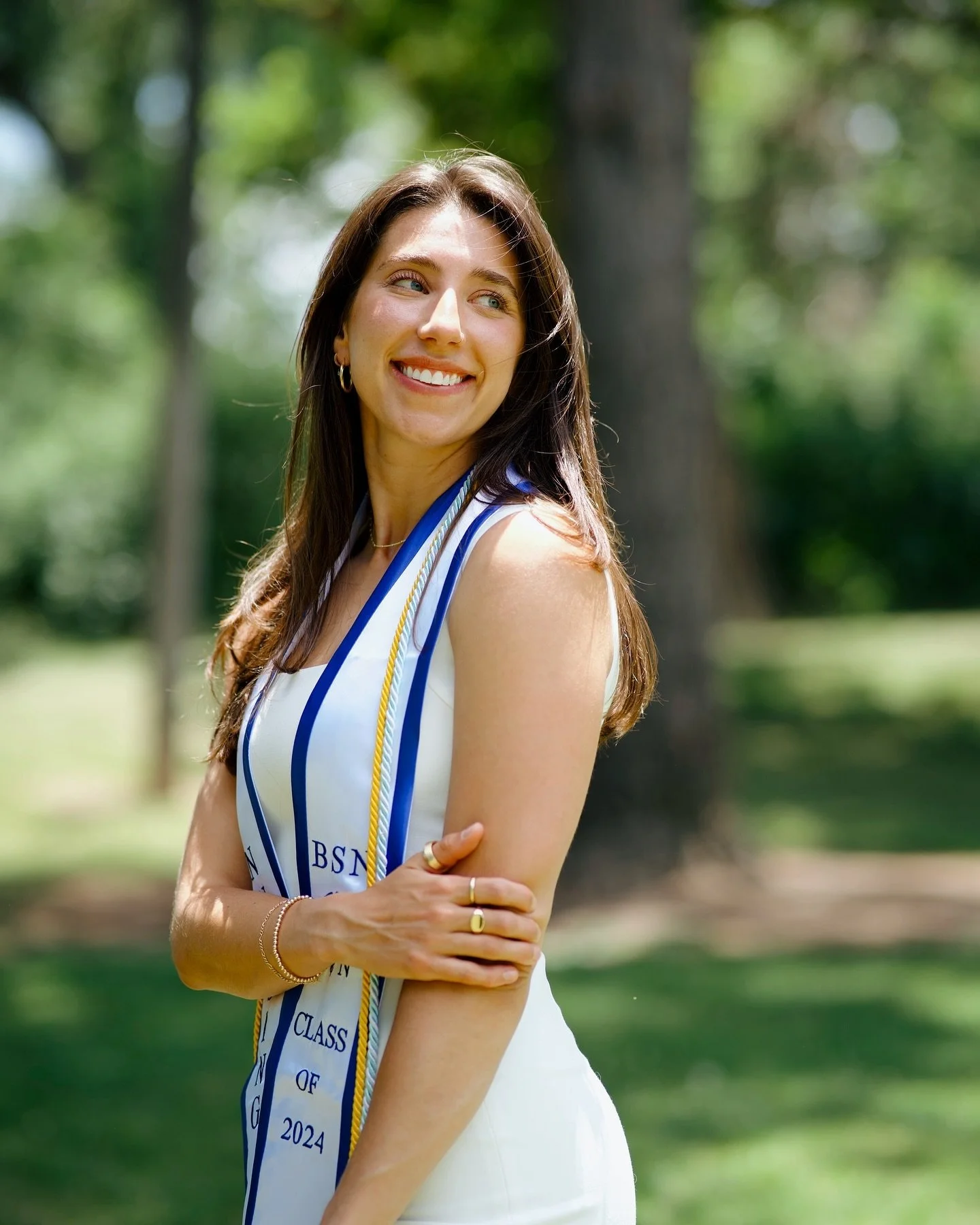 Sneak peek of this beautiful grad💌 Congratulations to @sydcarrico for earning her BSN!! So incredibly proud of you🤍👩🏻&zwj;⚕️🩺🥂