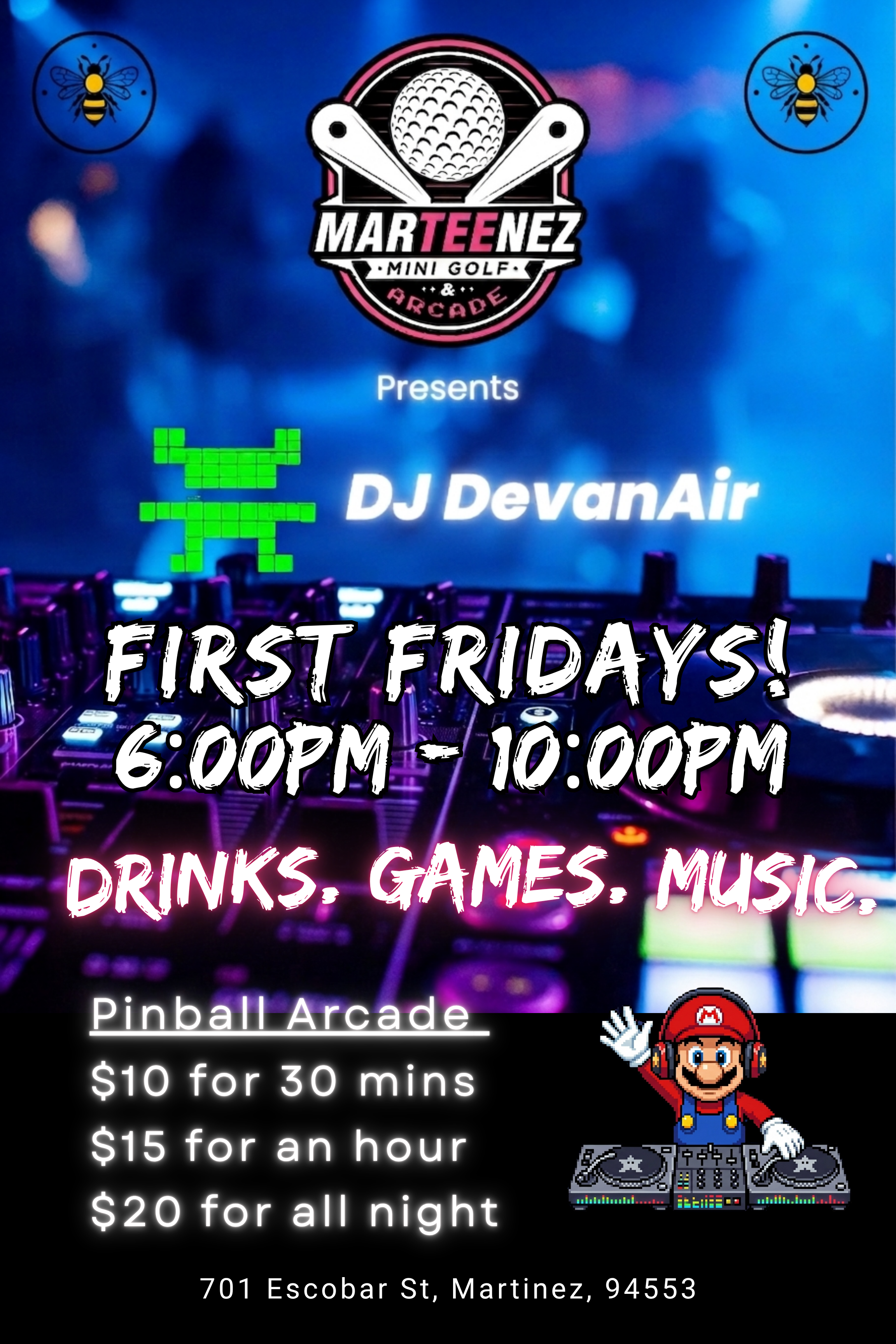 First Friday Pins and Spins