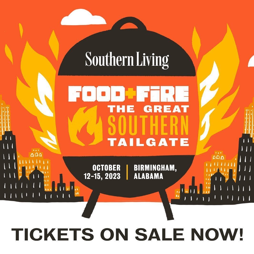🔥 Excitement is heating up for FOOD+Fire presented by @southernlivingmag on October 14 at @sloss_furnaces! This event celebrates the soul of BBQ, live-fire cooking, and Southern tailgate culture. 

Gather your squad and come experience the MAGIC of 