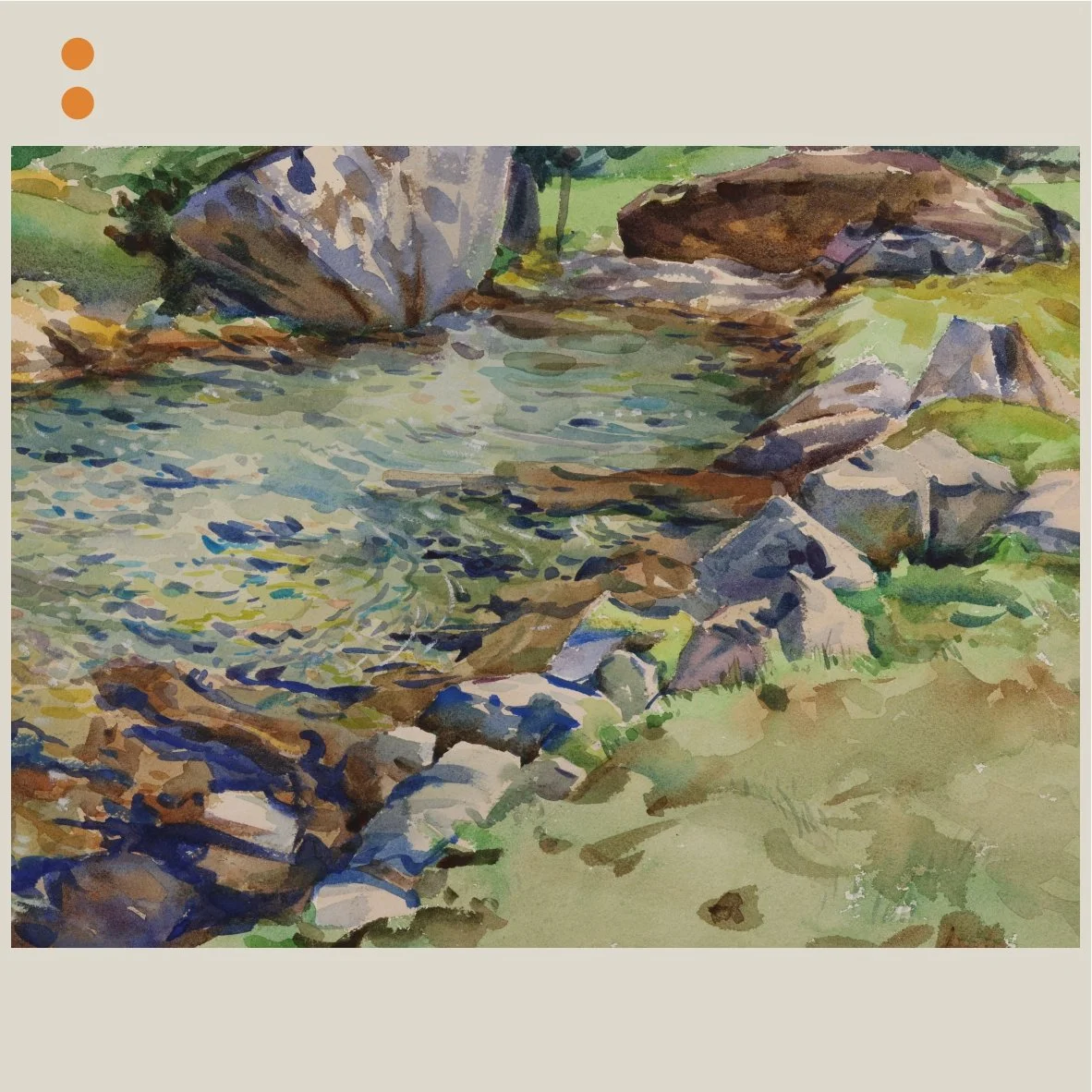 Brook among Rocks, No. 004