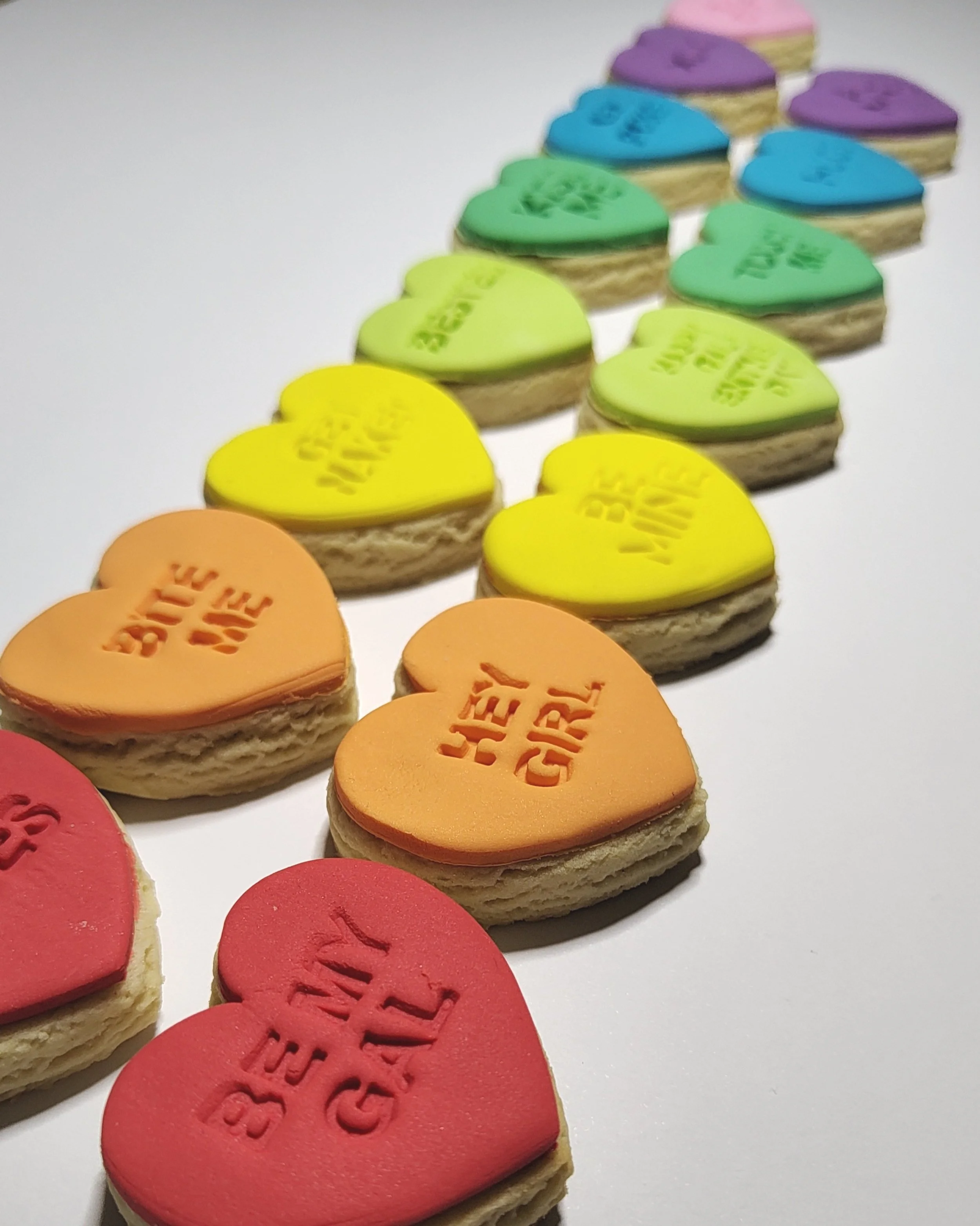 Candy Heart Sugar Cookies - Create your own box!