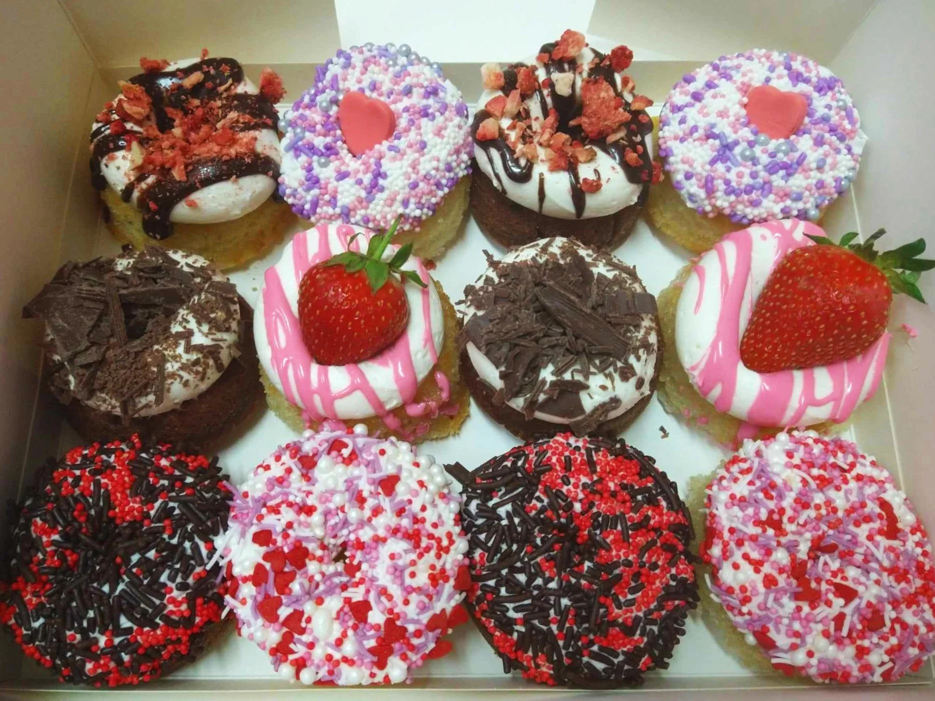 Mixed Valentine's Day Mini Doughnuts