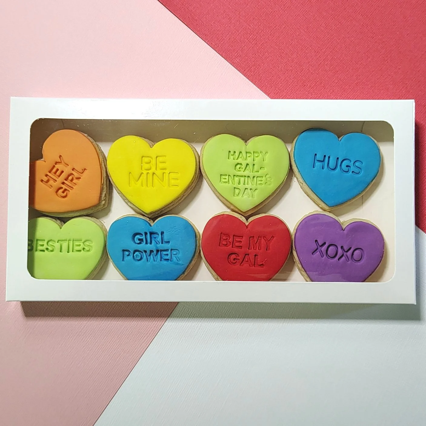 Candy Heart Sugar Cookies - Galentine's Set