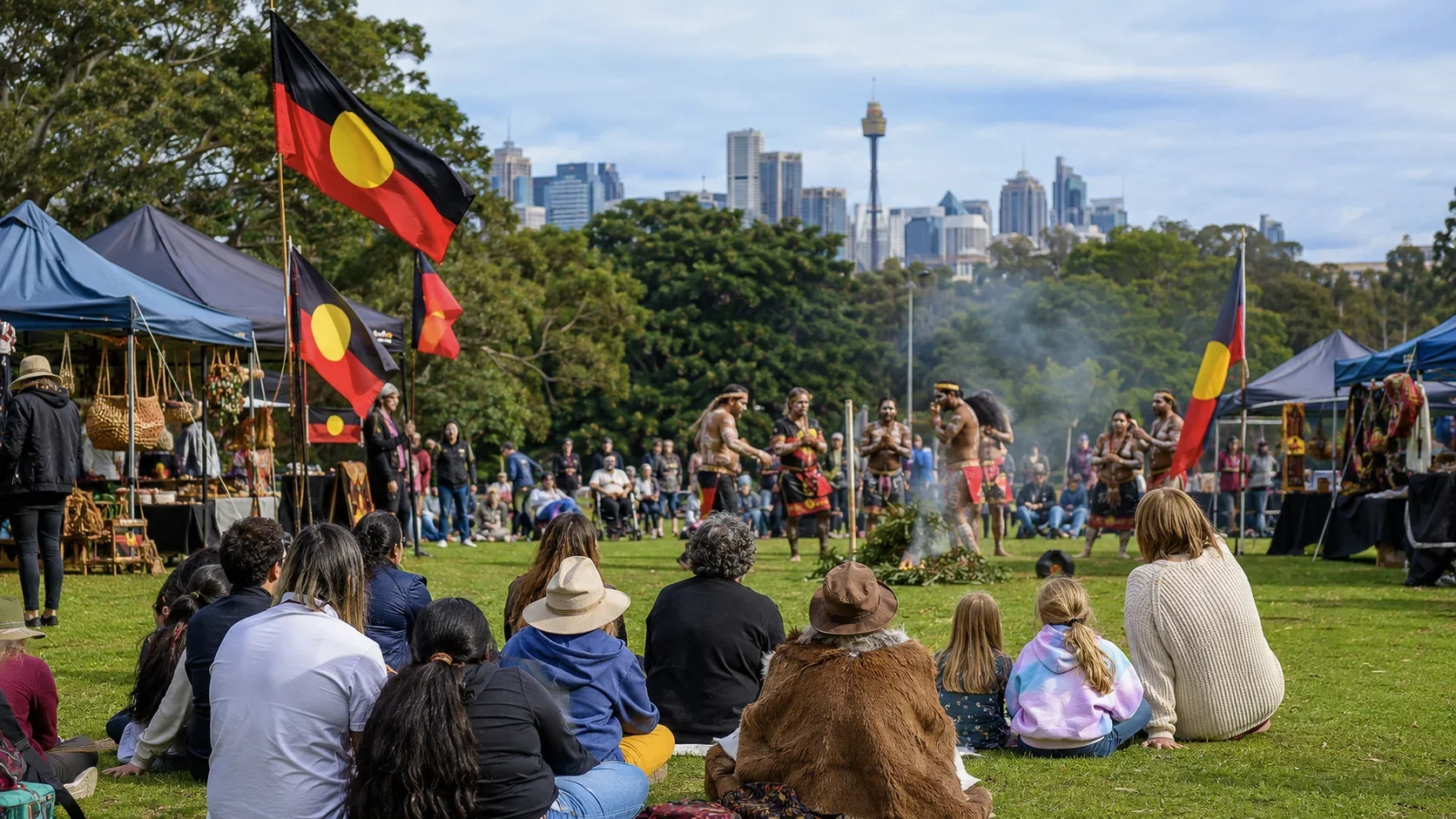 Aboriginal cultural event on Gadigal Country in Sydney