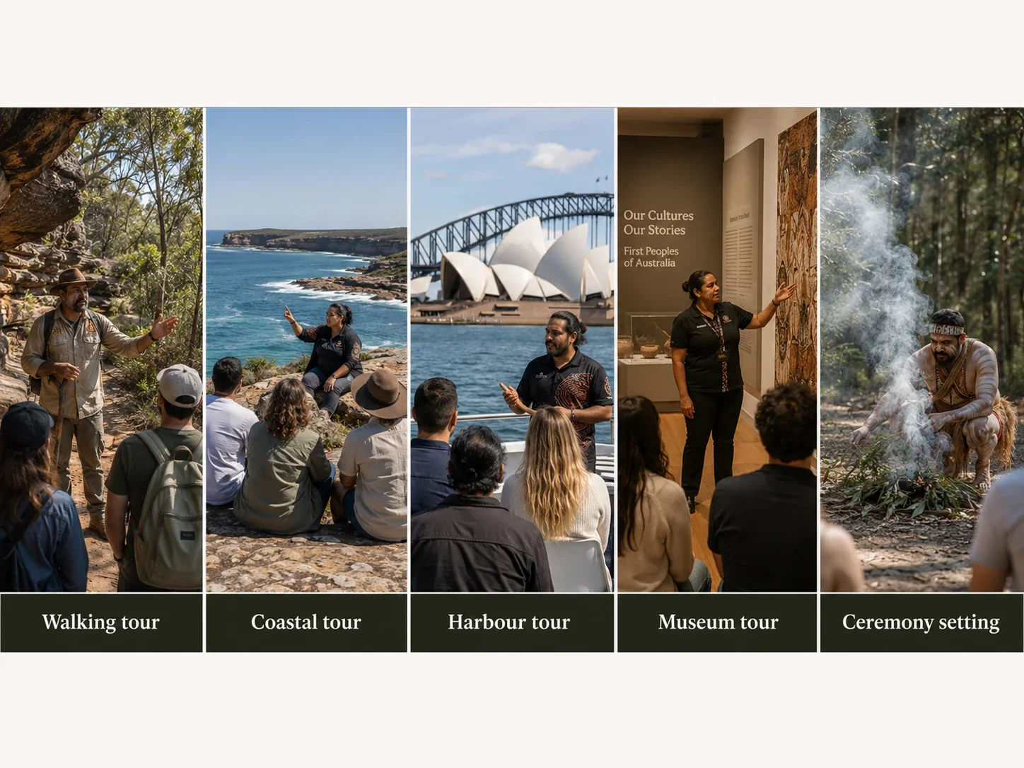 Types of Aboriginal cultural tours and experiences in Sydney for visitors.