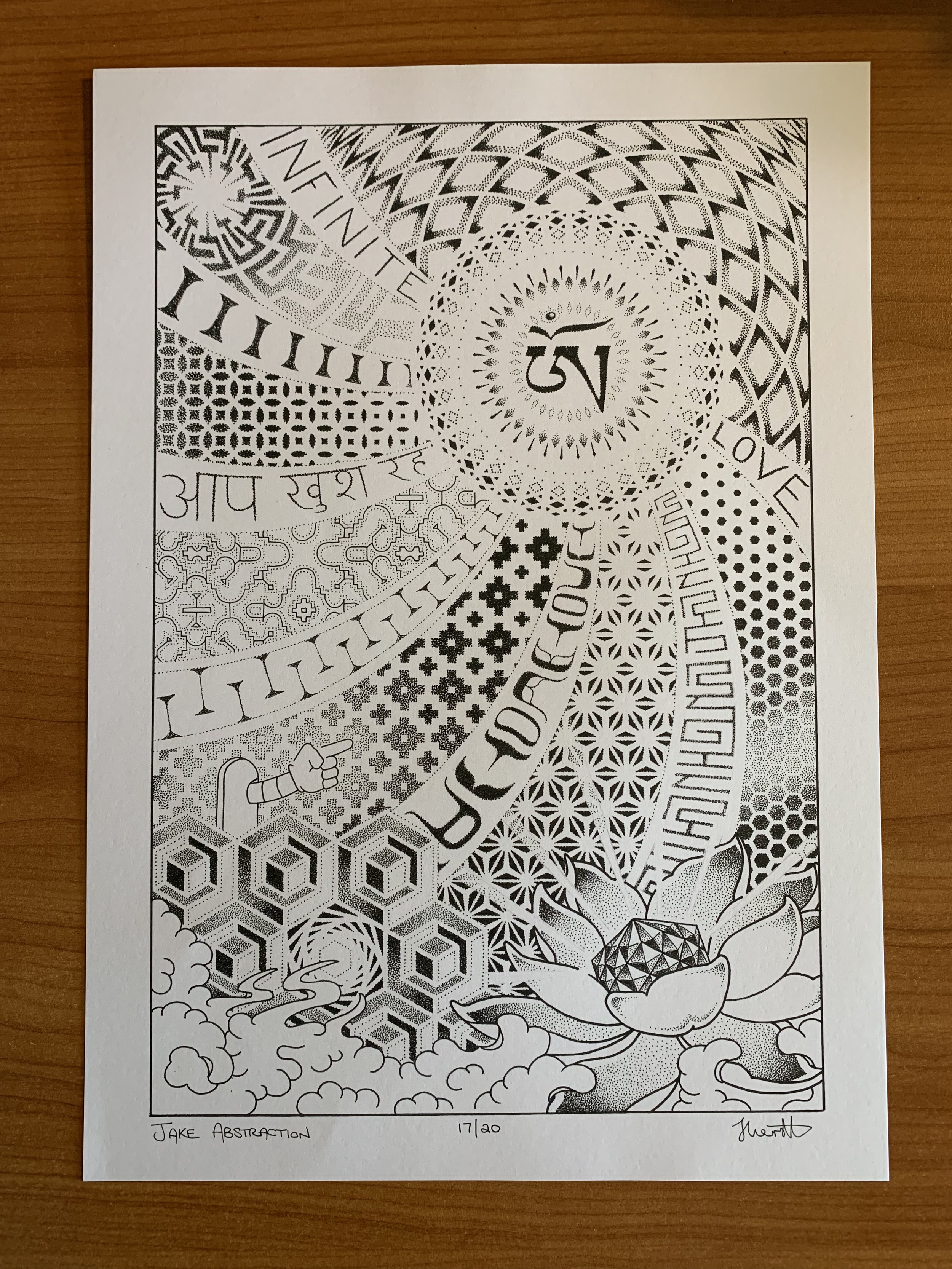 'Language of the Light' A3 Print