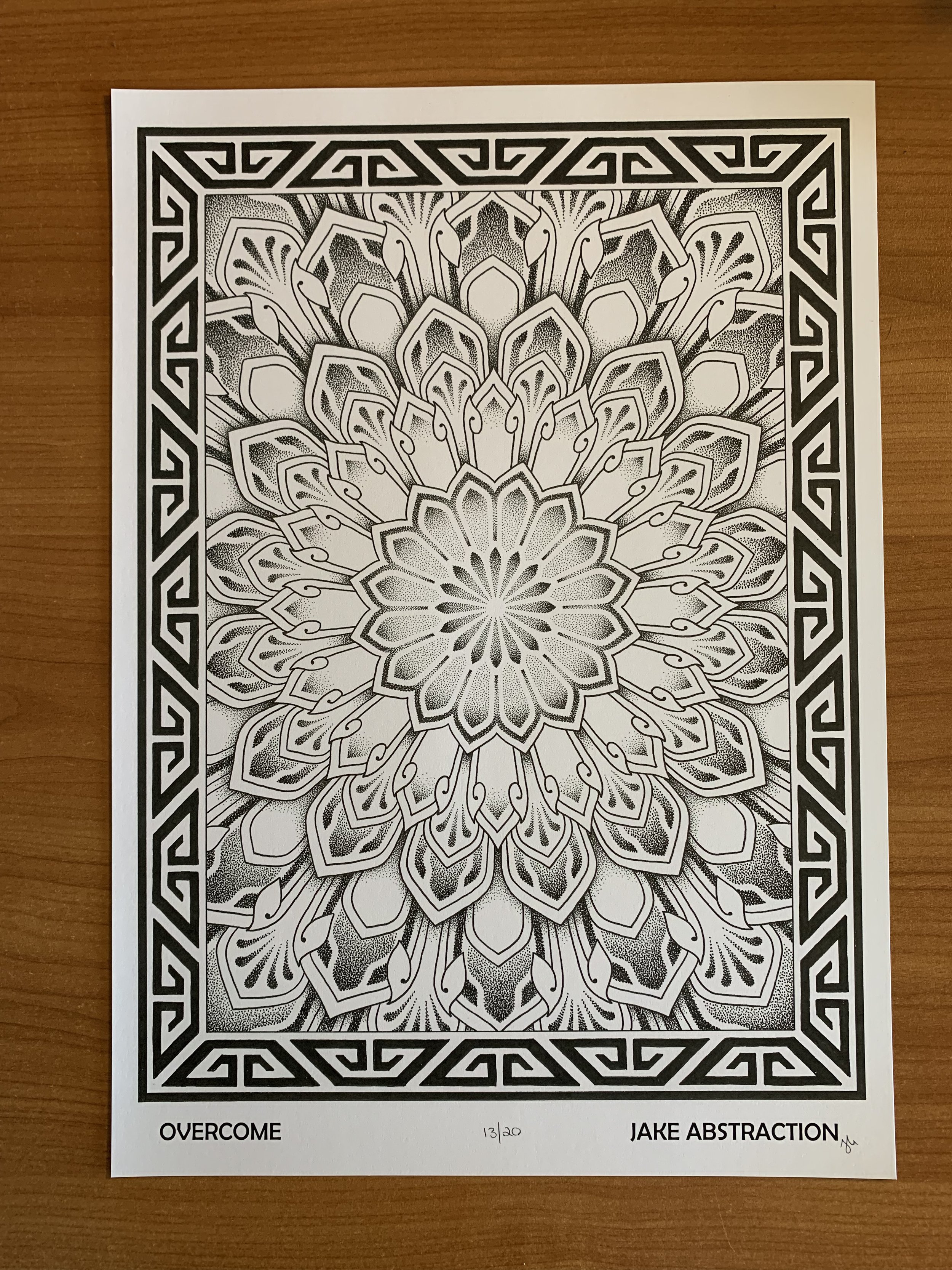 'Overcome' A3 Print