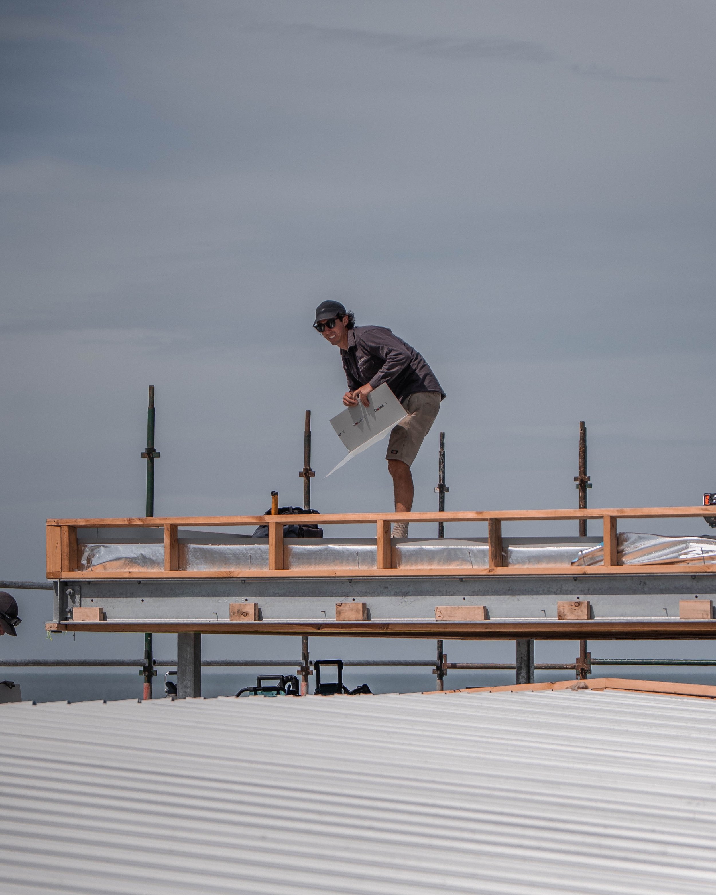 This site on Coleman Road sits directly on the water and that changes everything about how we work.

In a coastal environment like this, wind-driven rain, salt air, and sea spray are constant. Every product decision, every penetration, and every fini