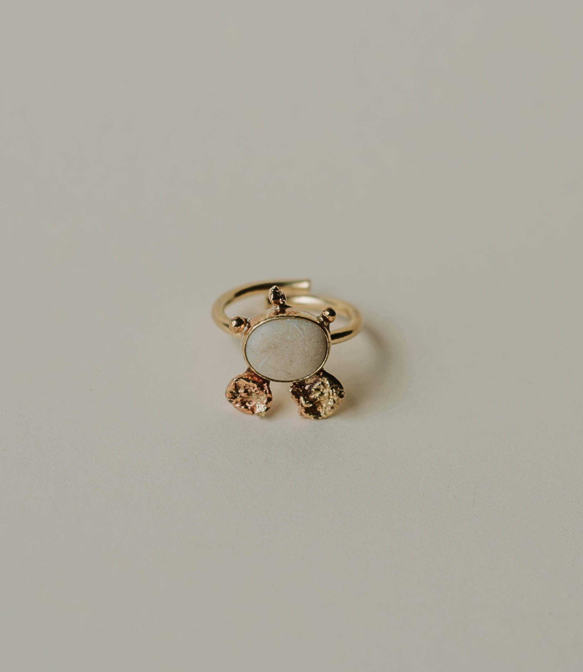 White Pebble Ring