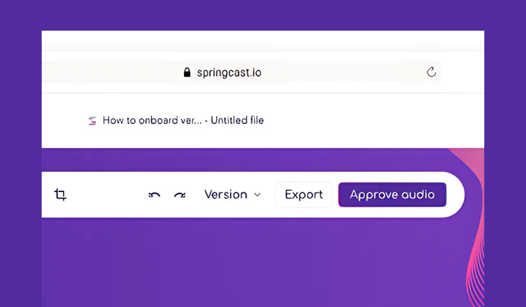 Podcast version approval