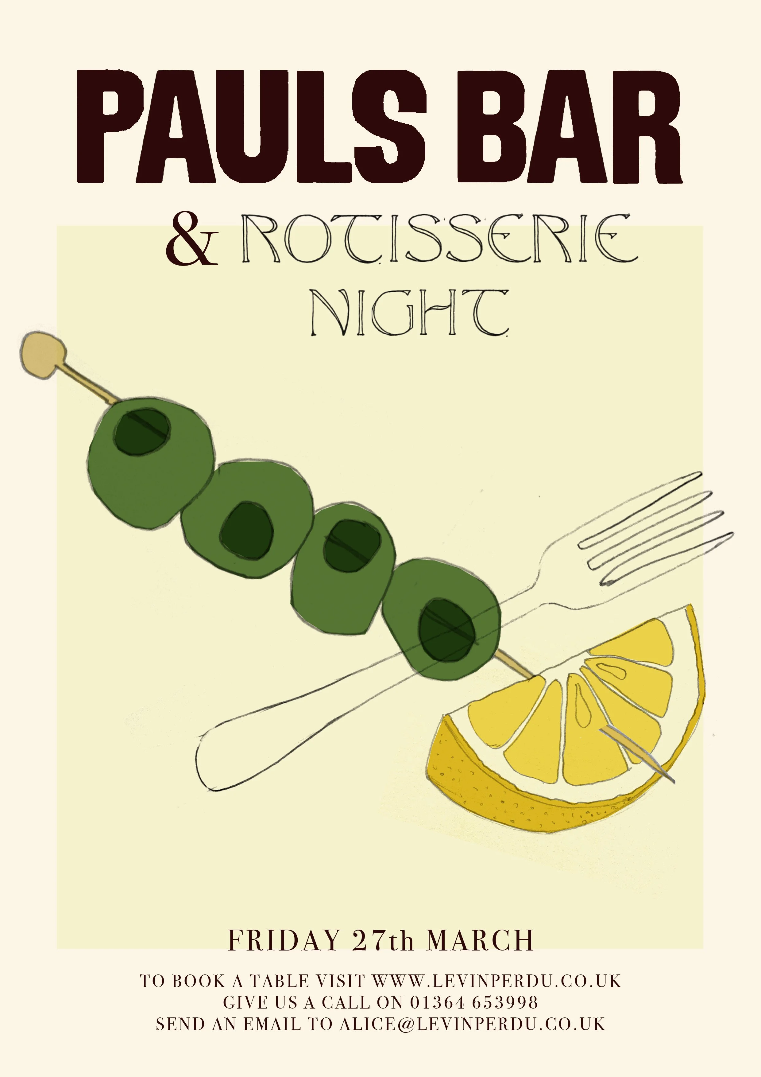 Pauls Bar and Rotisserie Night