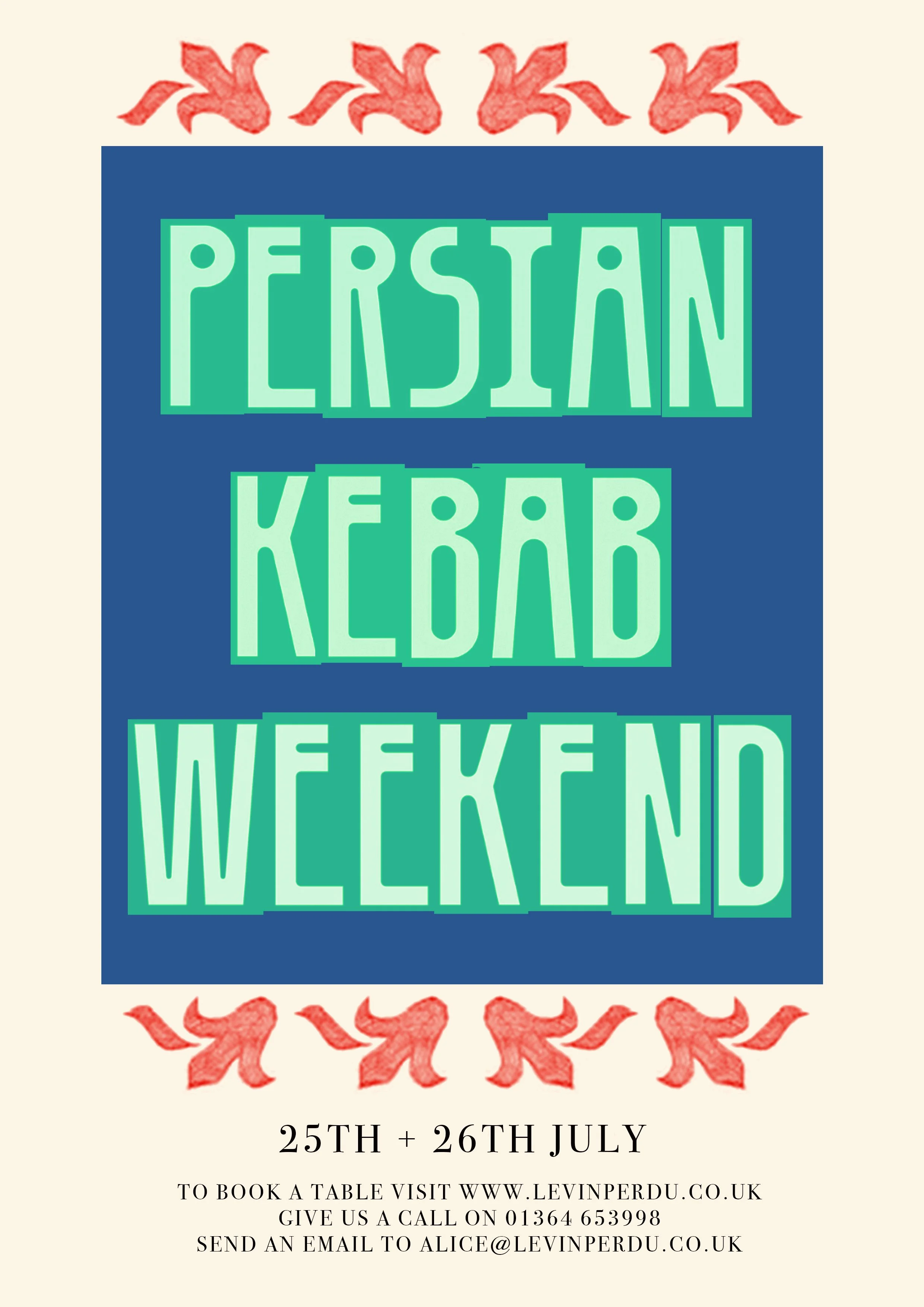 Persian Kebab Weekend