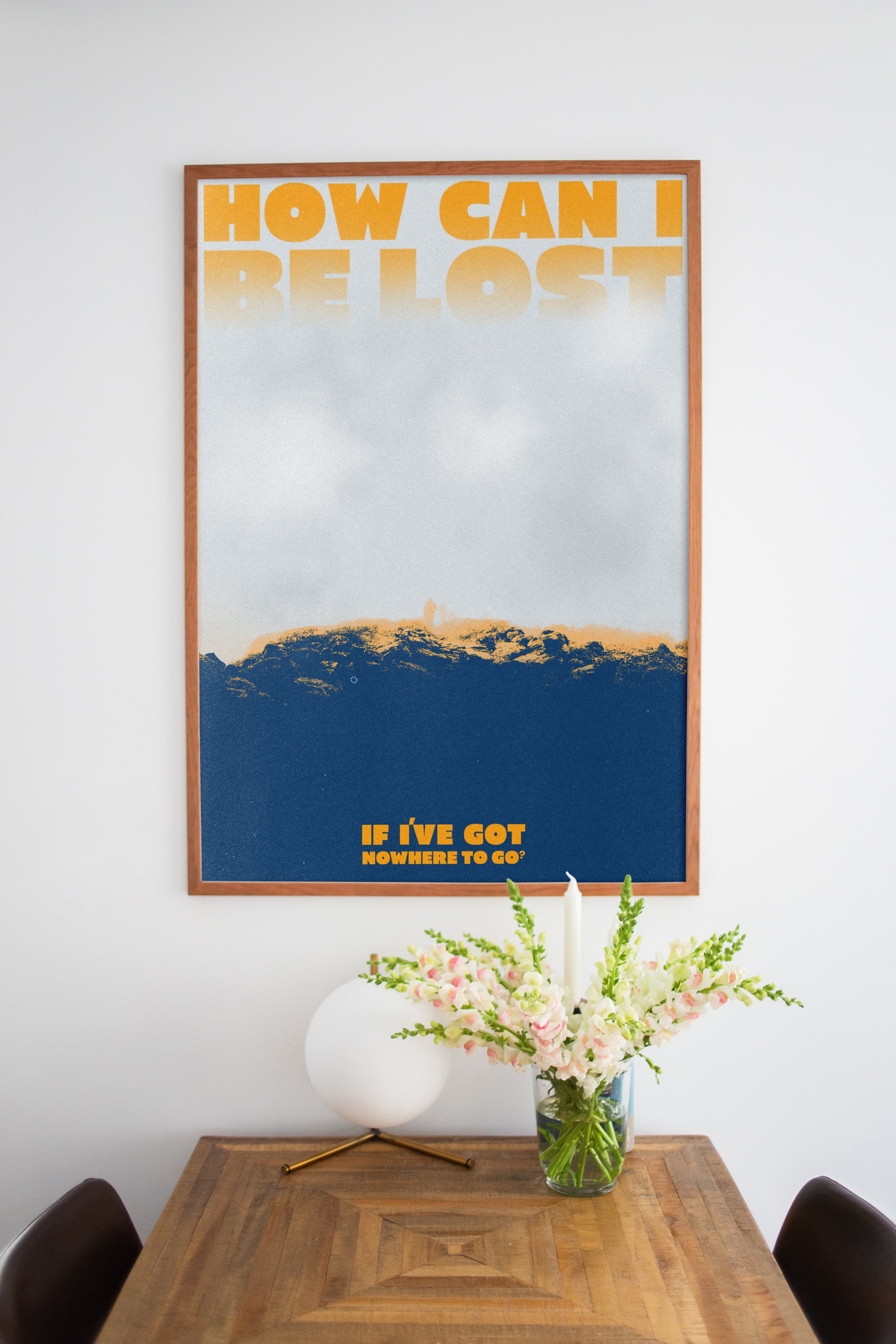 How Can I Be Lost? Poster Print - Dinner Table