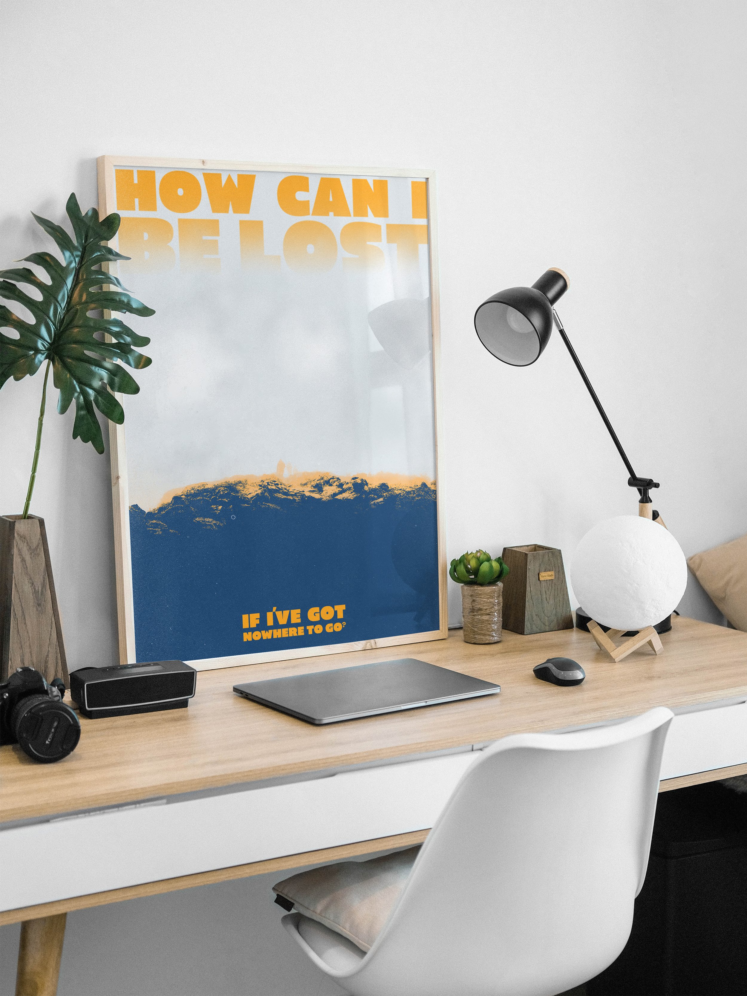 How Can I Be Lost? Poster Print - Office Desk