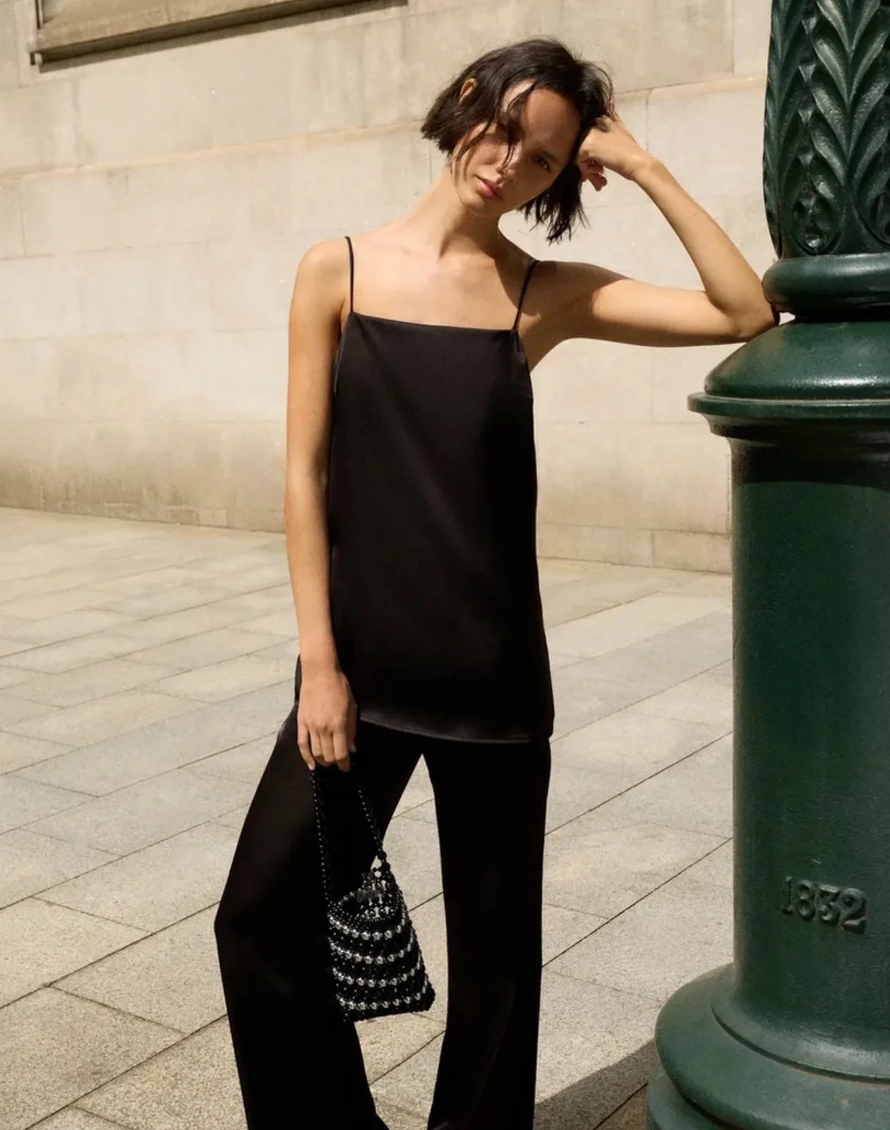 Pull&Bear Straight Satin Trousers