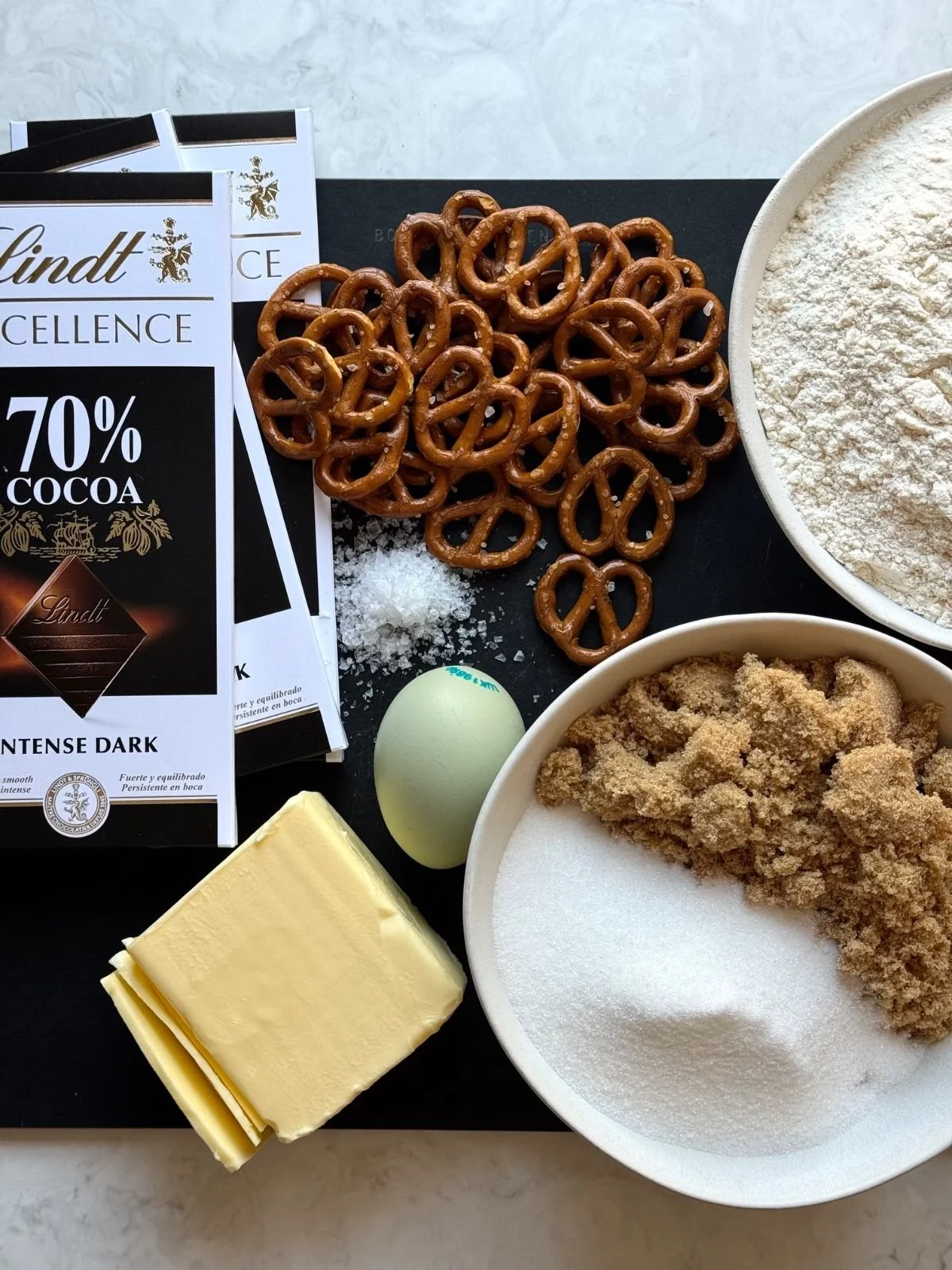 Recipe: Salted Pretzel & Dark Chocolate Cookies