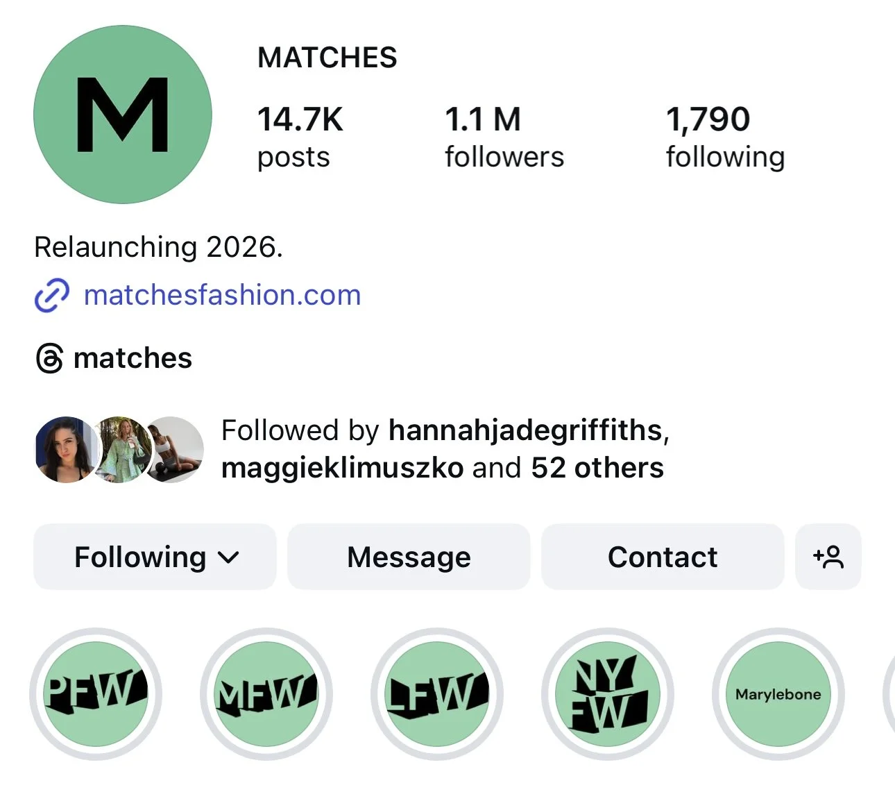 Matches Fashion Relaunch