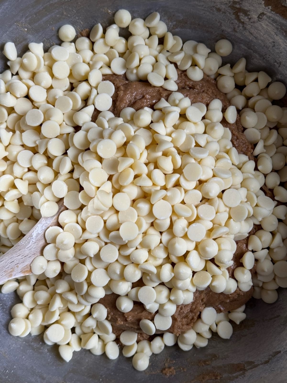 Brown butter, ginger and white chocolate cookie dough