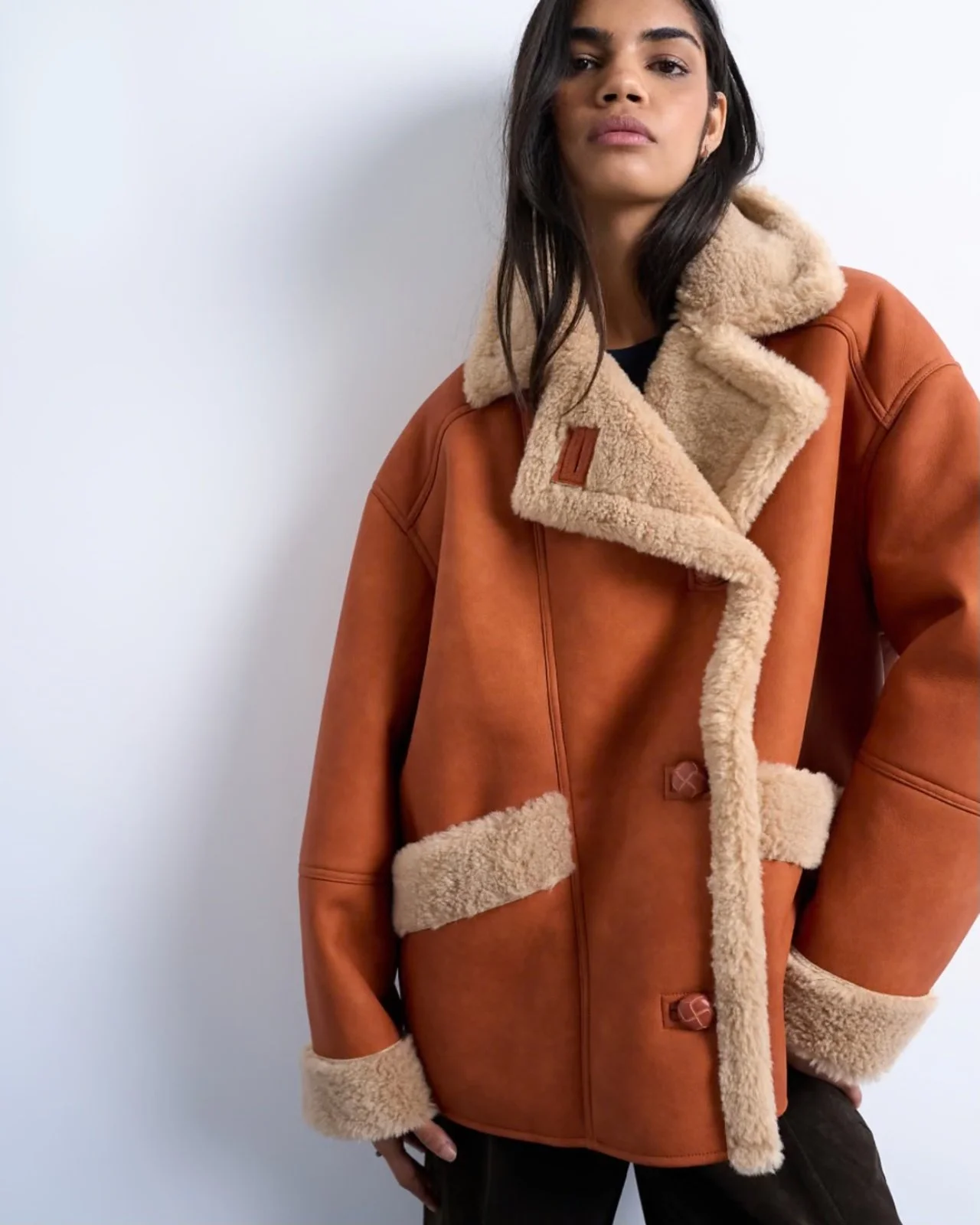 SHEARLING JACKET - £90