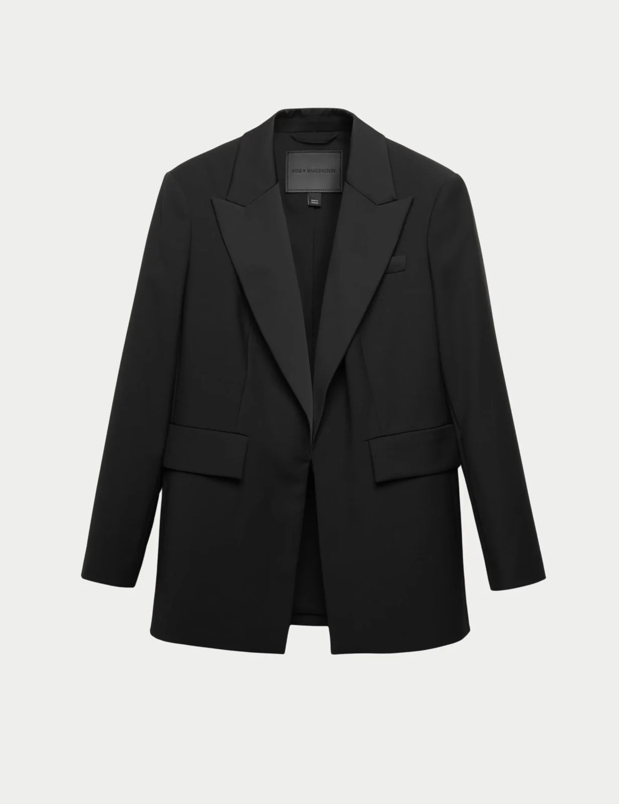 SATIN TRIM BLAZER - £140