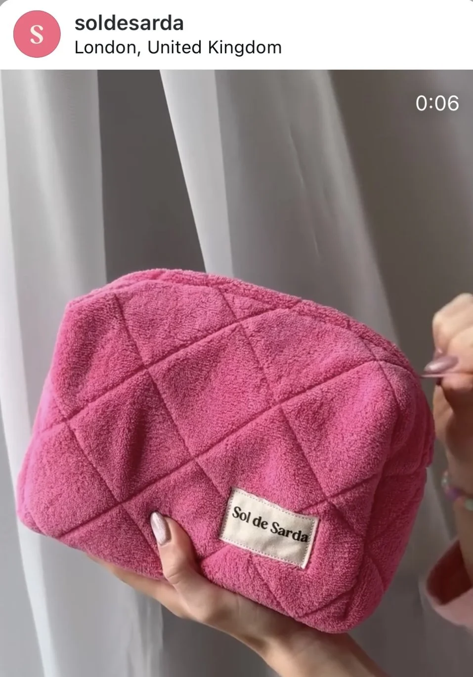 Sol De Sarda Make Up Bag