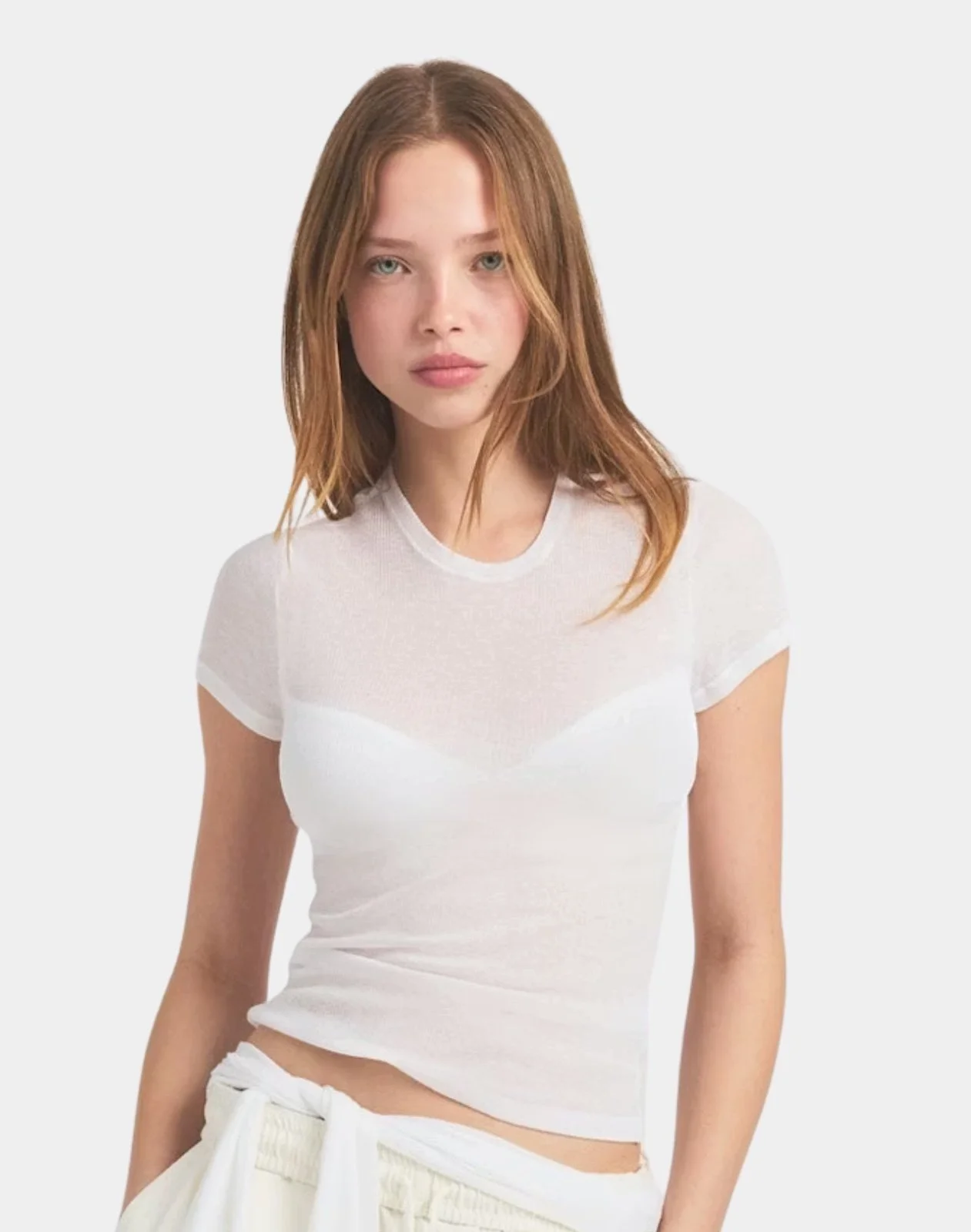 Skims Sheer Rib T-Shirt