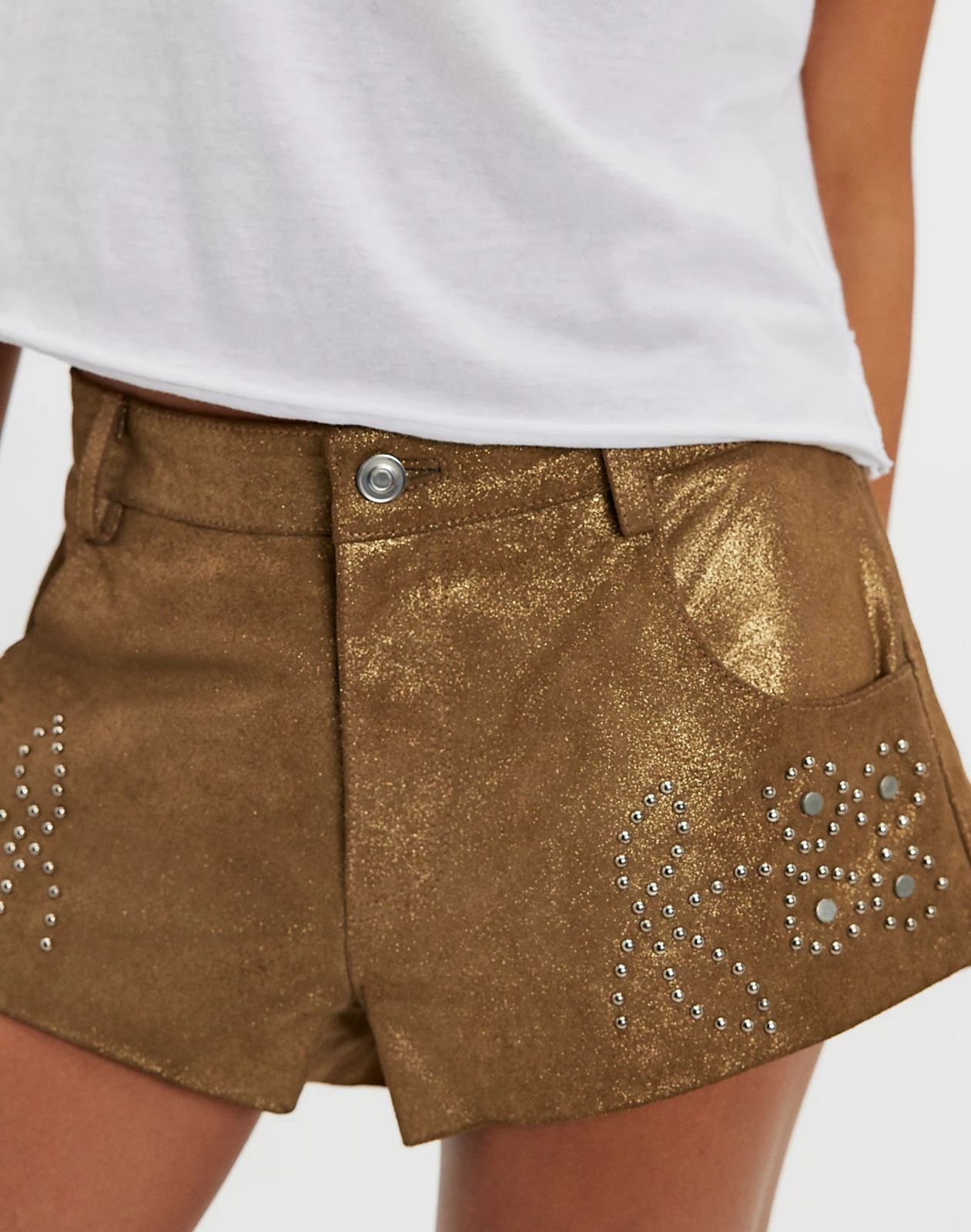 Free People x Understated Leather Shorts