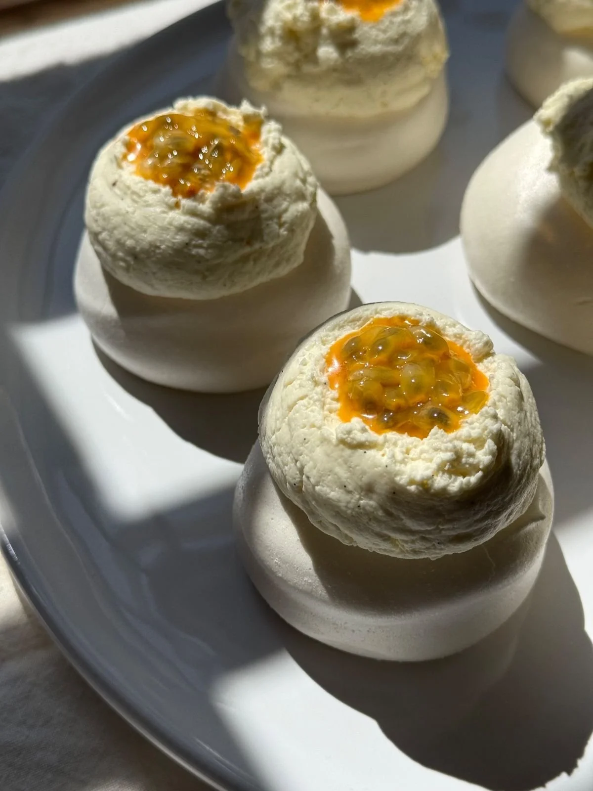 Recipe Chewy Passionfruit Meringues