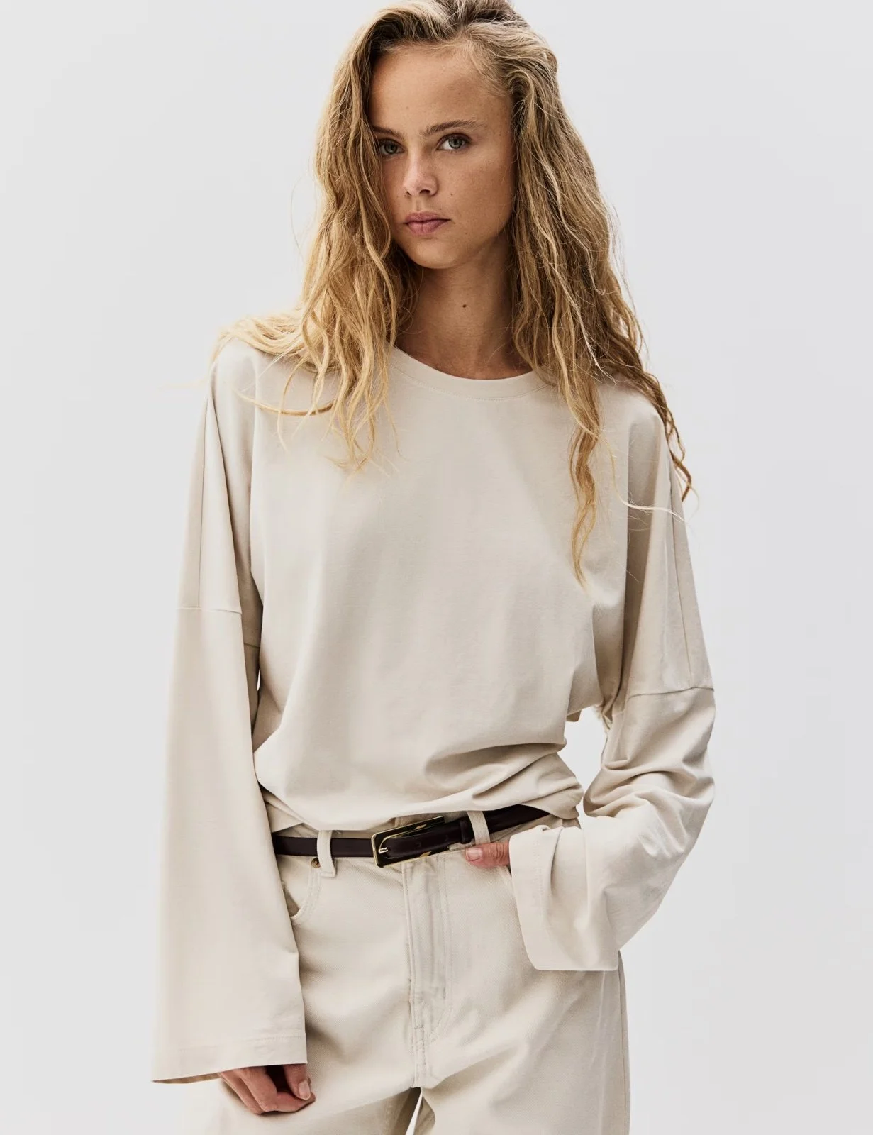 H&M Long Sleeve Cotton Top