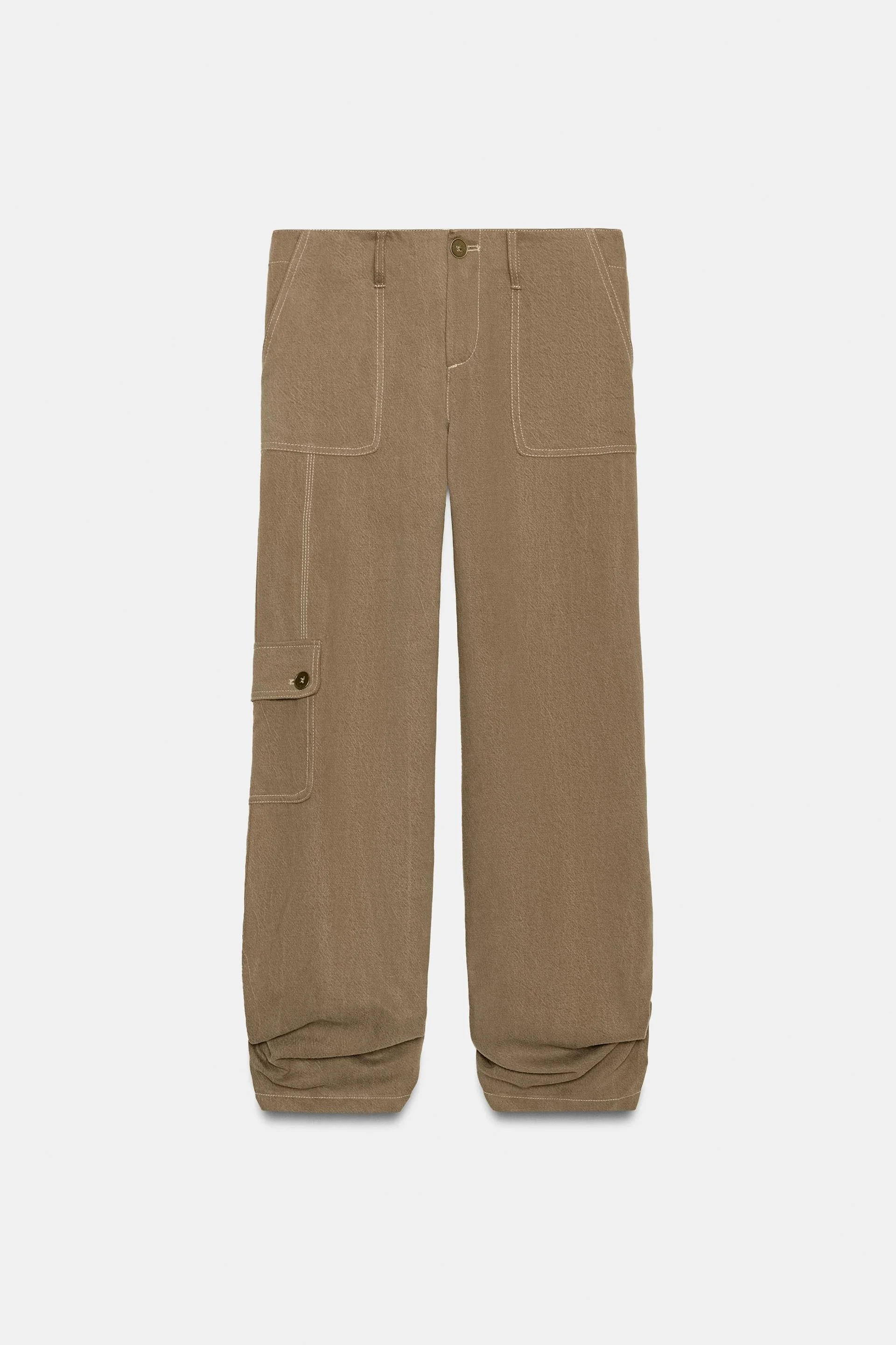 ZARA Flowing Gathered Trousers