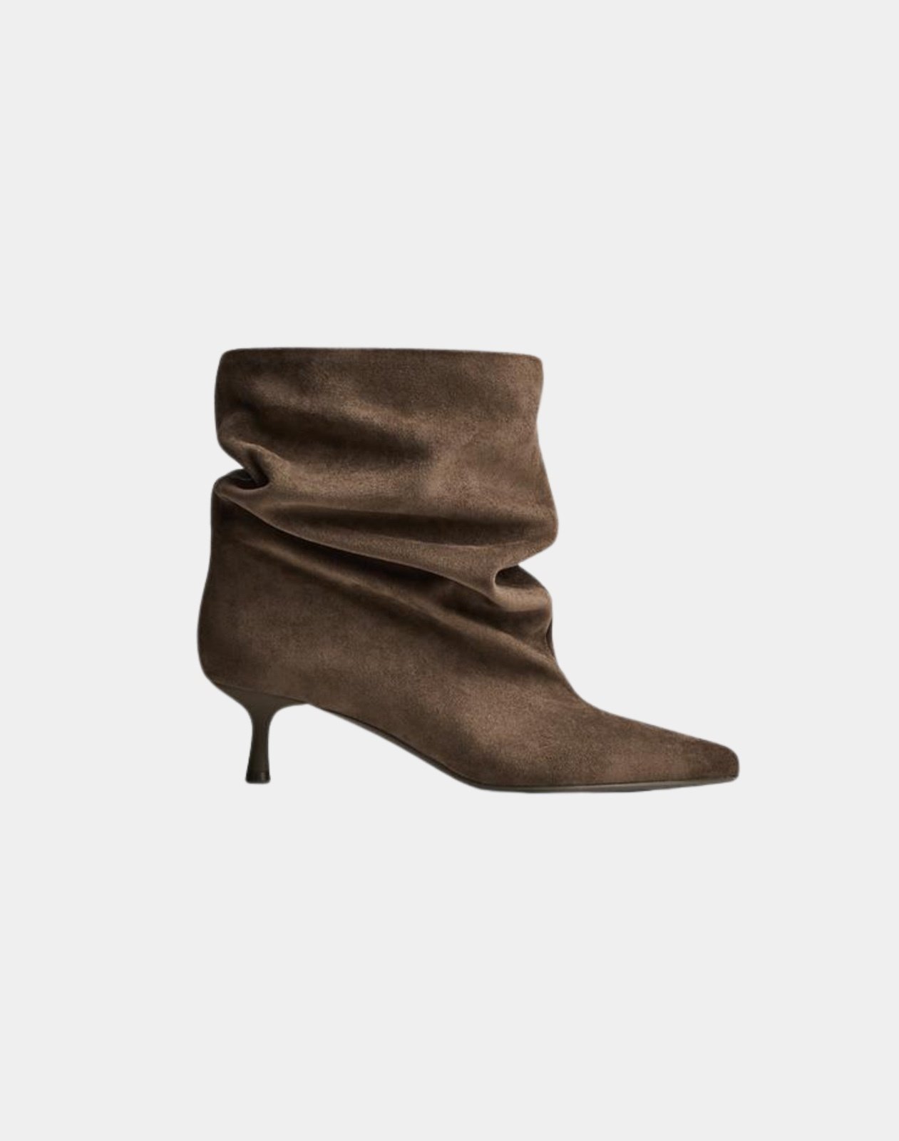 Bershka Slouchy Kitten Ankle Boots
