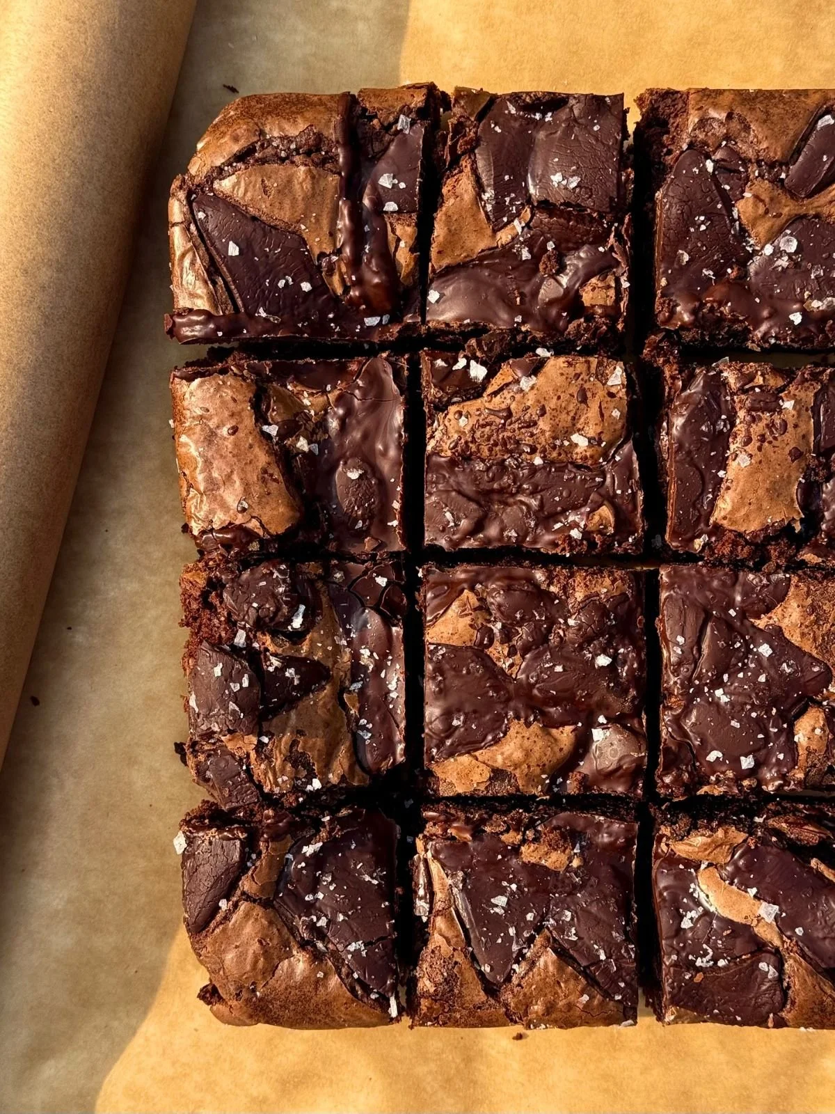 Fudgy Sea Salt Double Chocolate Brownies Recipe