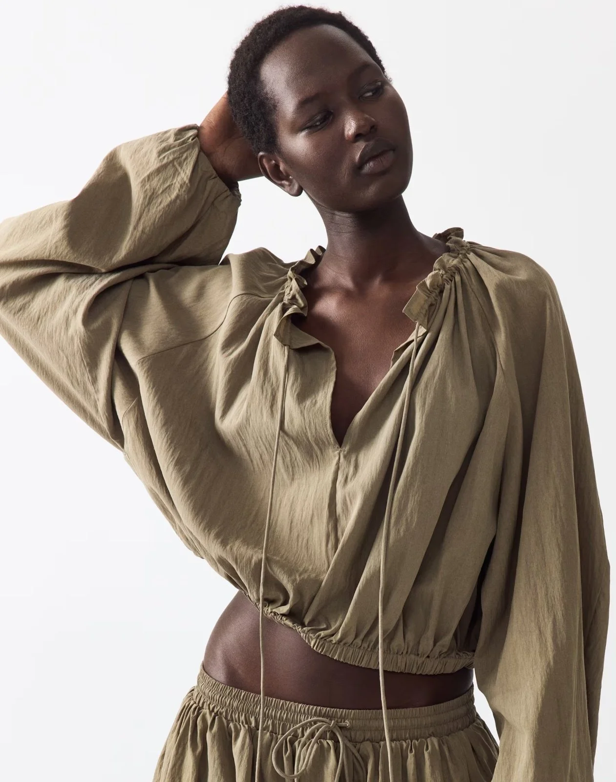H&M Bubble Hem Top