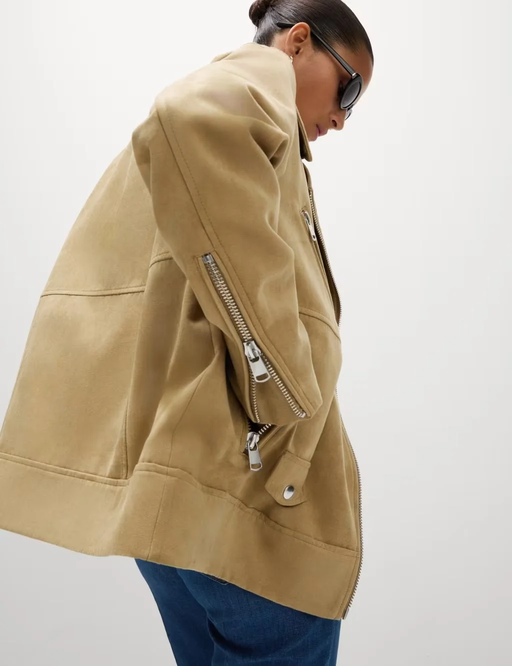 M&S Suedette Biker Jacket