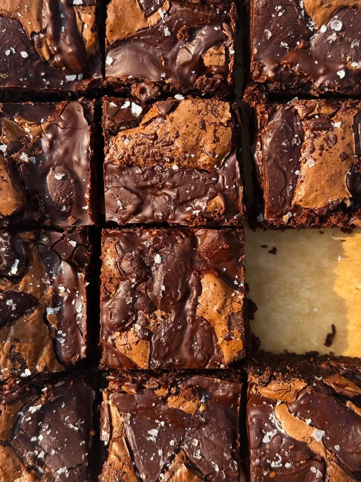 Fudgy Sea Salt Double Chocolate Brownies Recipe
